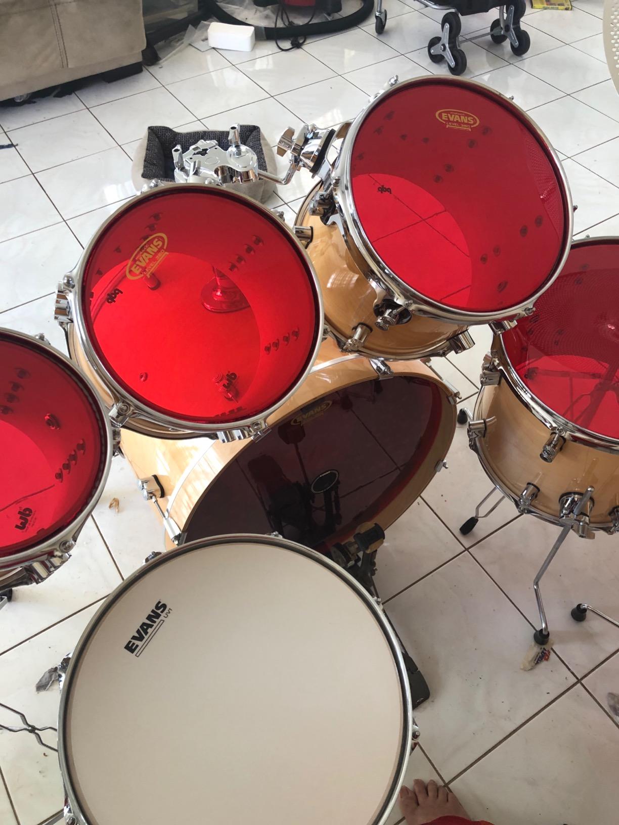 PDP By DW 7-Piece Concept Maple Shell Pack with Chrome Hardware Red to Black Fade customer photo 2
