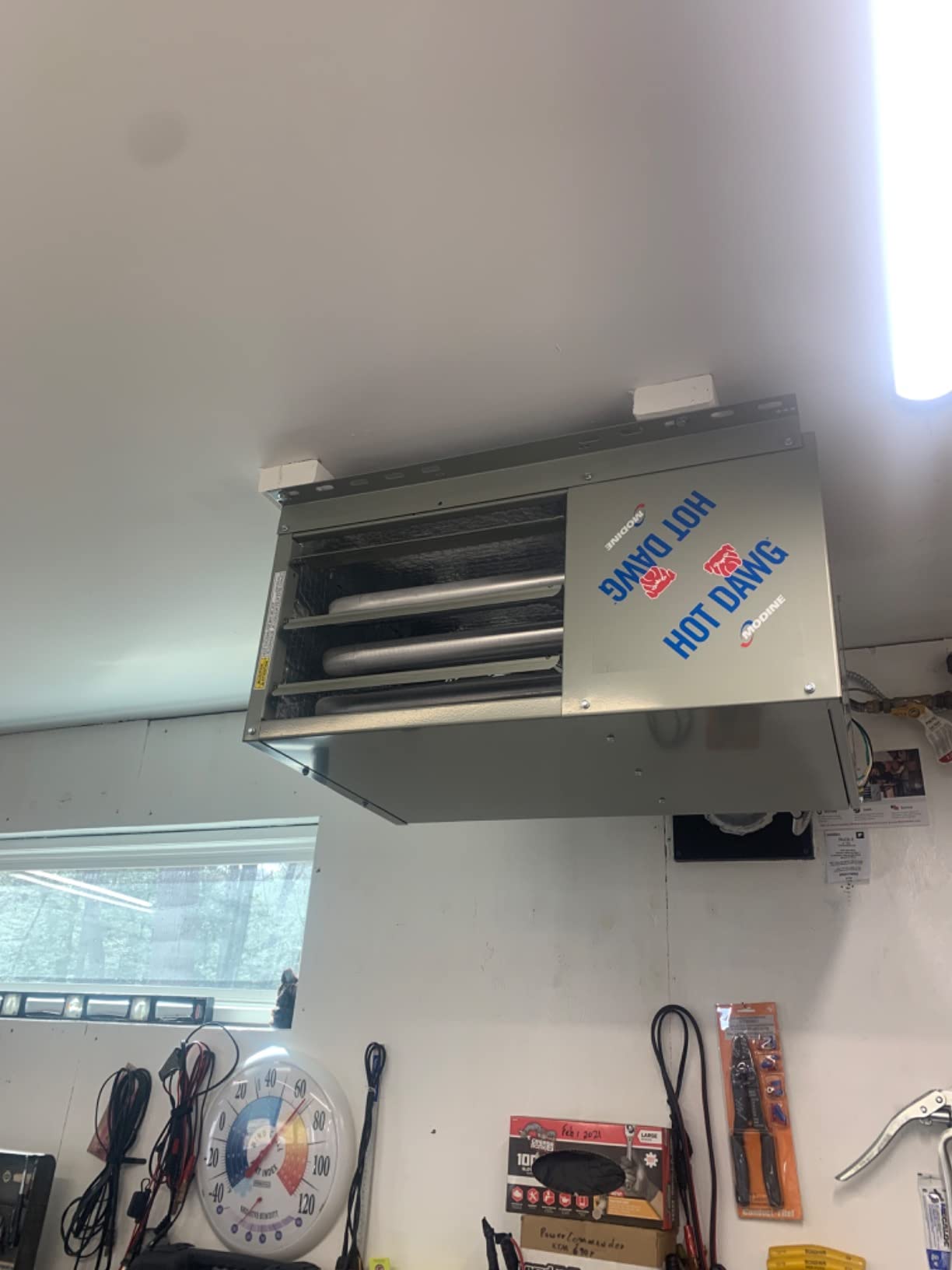 Modine HD45AS0111Natural Gas Hot Dawg Garage Heater 45,000 BTU with 80-Percent Efficiency Grey customer photo 2