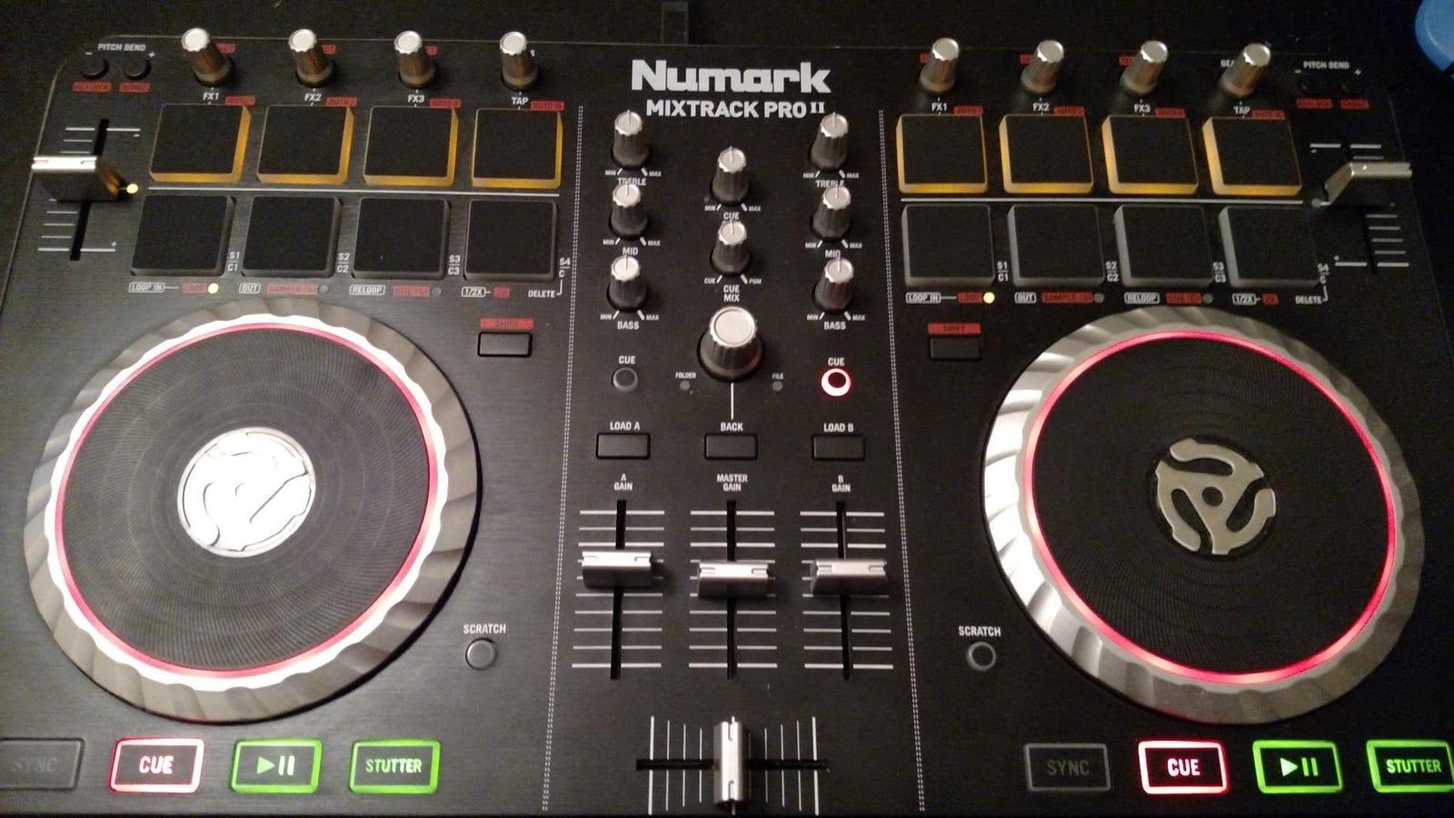 Numark Mixtrack Pro II USB DJ Controller with Integrated Audio Interface and Trigger Pads | 4-Deck Controller for Serato DJ Intro customer photo 1