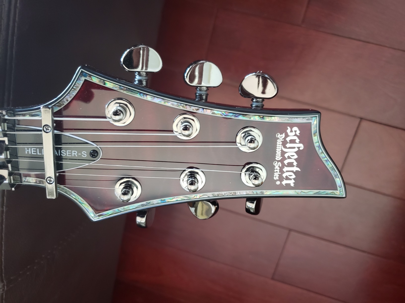 Schecter Hellraiser C-1 with Floyd Rose and Sustainiac - Black Cherry customer photo 1