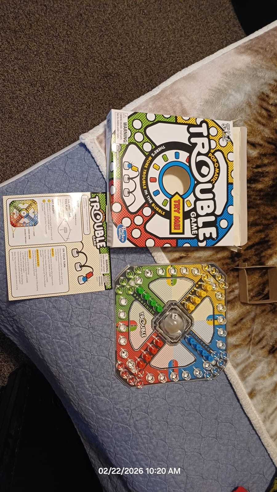 Hasbro Gaming Trouble Board Game for Kids Ages 5 and Up 2-4 Players customer photo 1