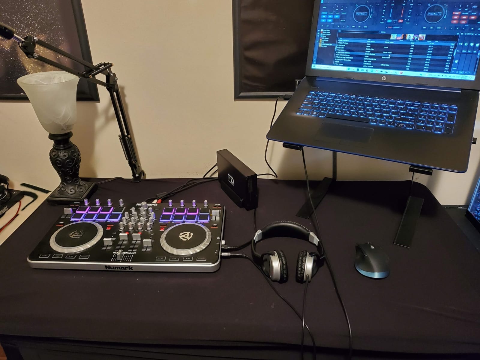 Numark Mixtrack Quad Four Deck USB DJ Controller with Integrated Audio Interface and Trigger Pads | 4-Deck Mixing Controller for Serato DJ Intro customer photo 2