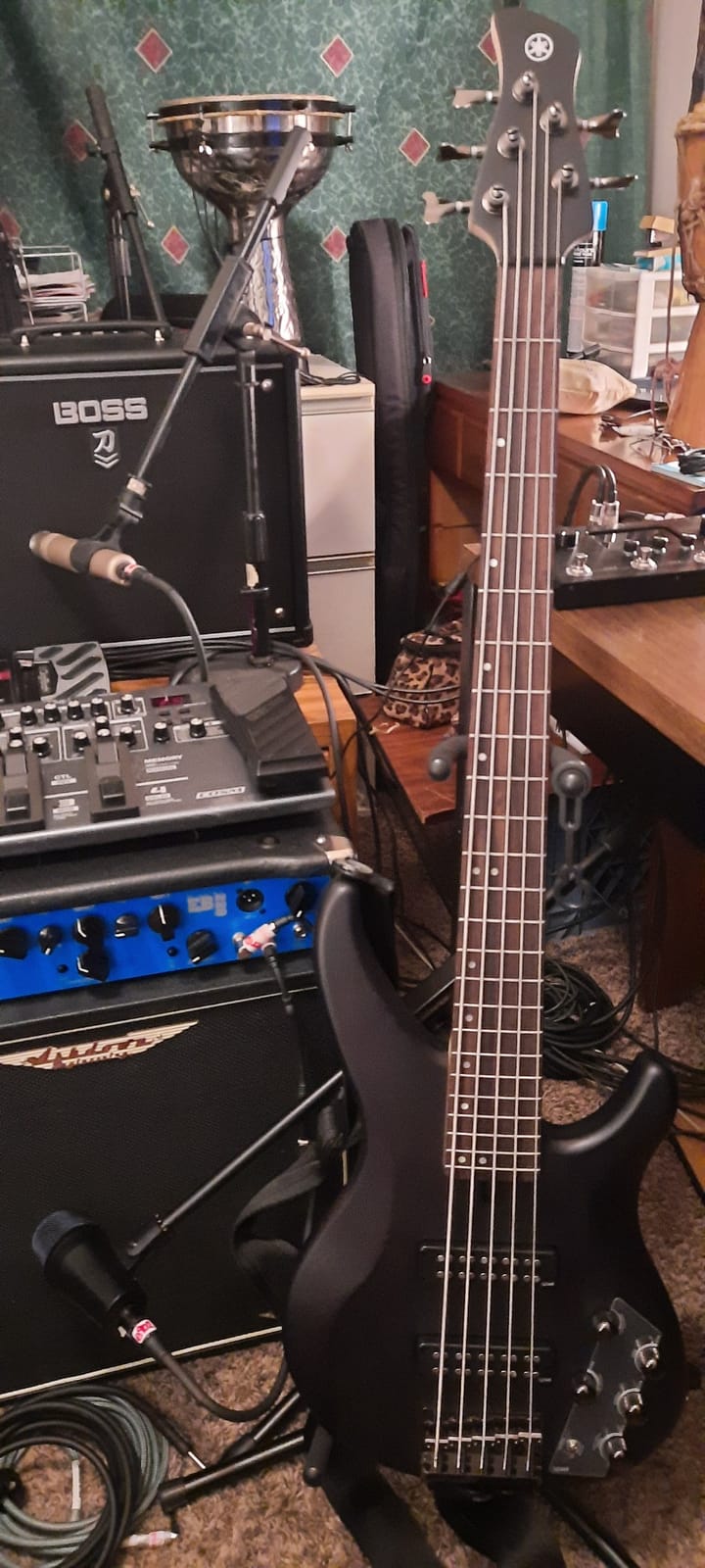 Yamaha TRBX505 5-String Electric Bass Guitar, Translucent Black customer photo 1