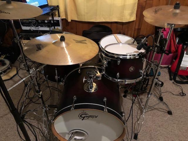 Gretsch Drums Catalina Maple CM1-E824SSDCB 4-Piece Drum Shell Pack, Satin Deep Cherry Burst customer photo 2