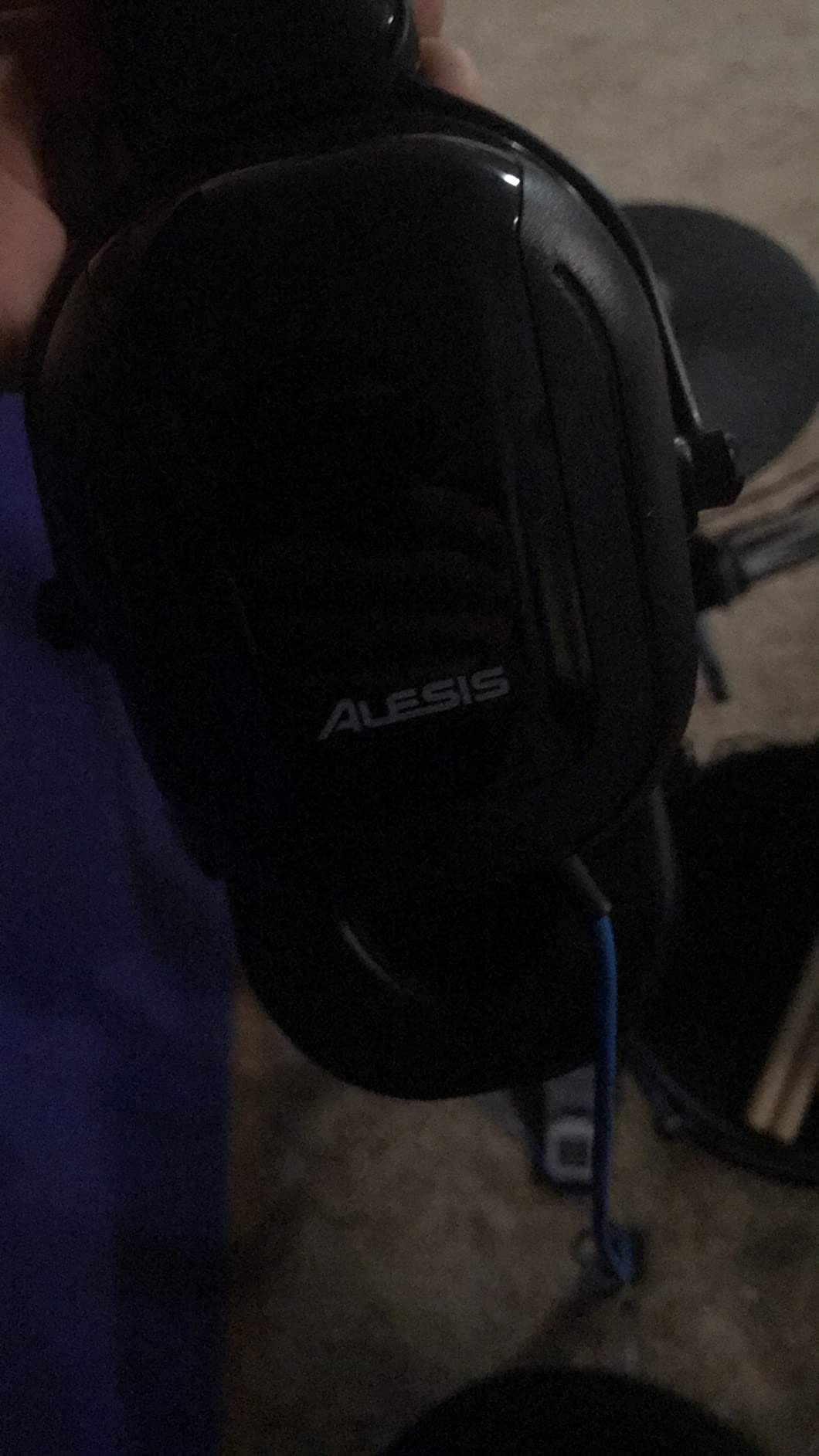 Alesis DRP100 Electric Drum Set Headphones | Over Ear, Audio-Isolation, 40mm Driver, 6ft (1.8m) Cable, Sweat Proof Silicone Headband, for Private Practice on E-Drums customer photo 2