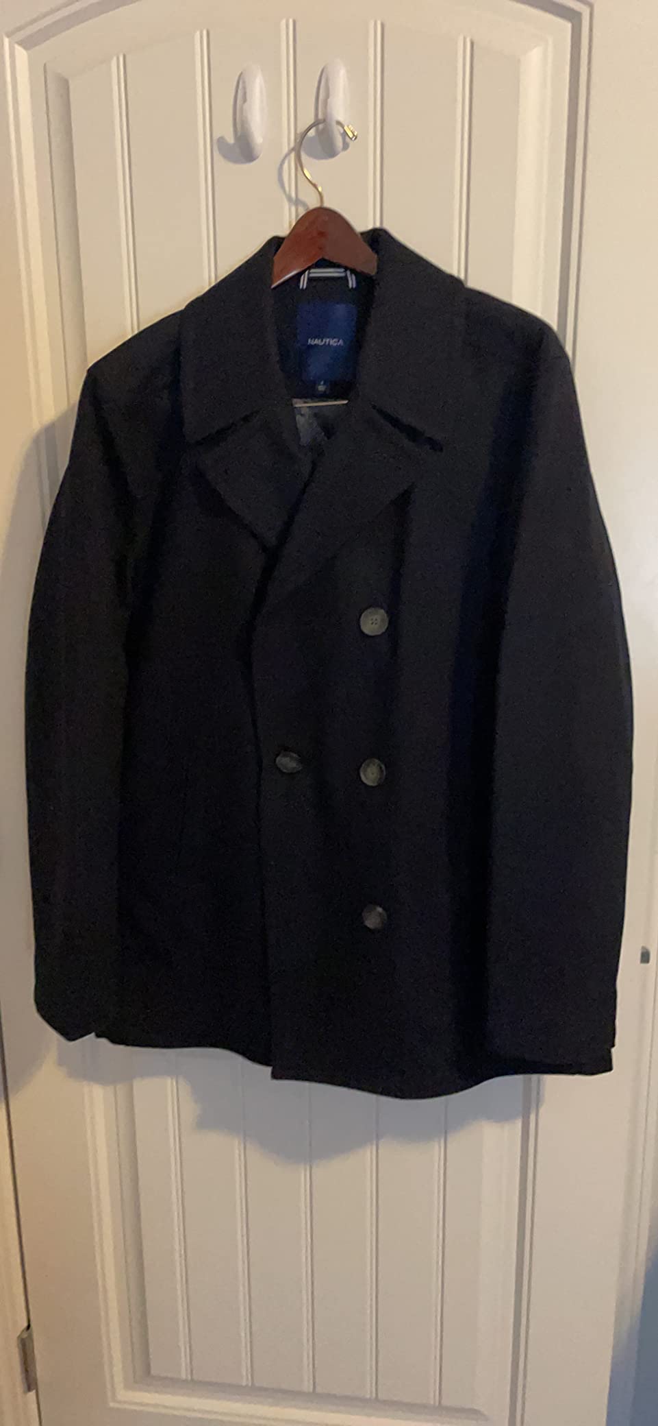Nautica Men's Wool Blend Peacoat customer photo 2