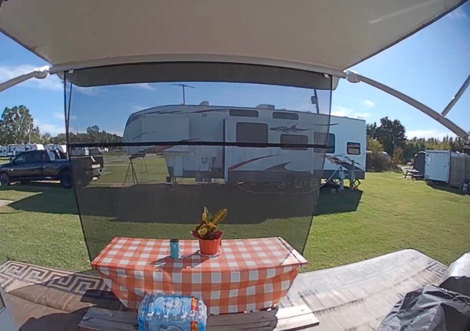 Carefree Of Colorado Drop RV Awning EZ ZipBlocker - Black Mesh RV Awning Shade Screen, Canopy Sun Blocker, Camper Accessory for Front Patio (15' x 9') customer photo 2