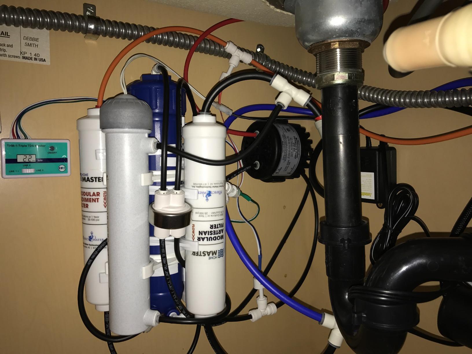 Home Master TMHP HydroPerfection Reverse Osmosis System, 9-stages, Patented 2-pass Alkaline Remineralization, Fast 4.5 Sec Fill Rate, 1:1 Waste Ratio, UV Sterilizer 99.9% EPA 97952AZ1, Iron Prefilter customer photo 1
