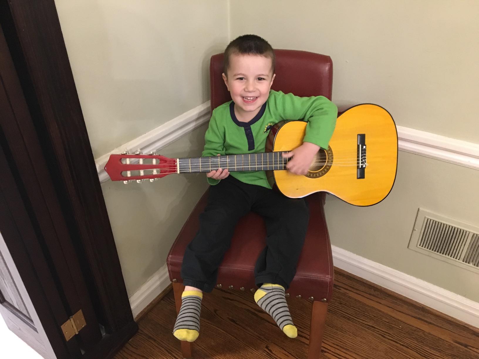 Music Alley 34 Inch Junior Classical Guitar for Kids, Natural customer photo 1