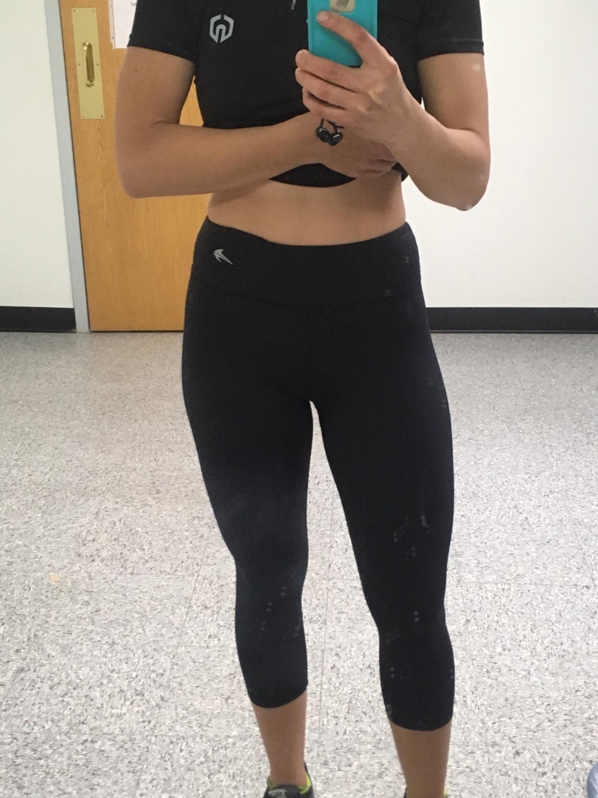 CompressionZ High Waisted Capri Compression Leggings for Women Tummy Control - Workout, Gym, Pilates, Travel, Yoga Pants customer photo 2