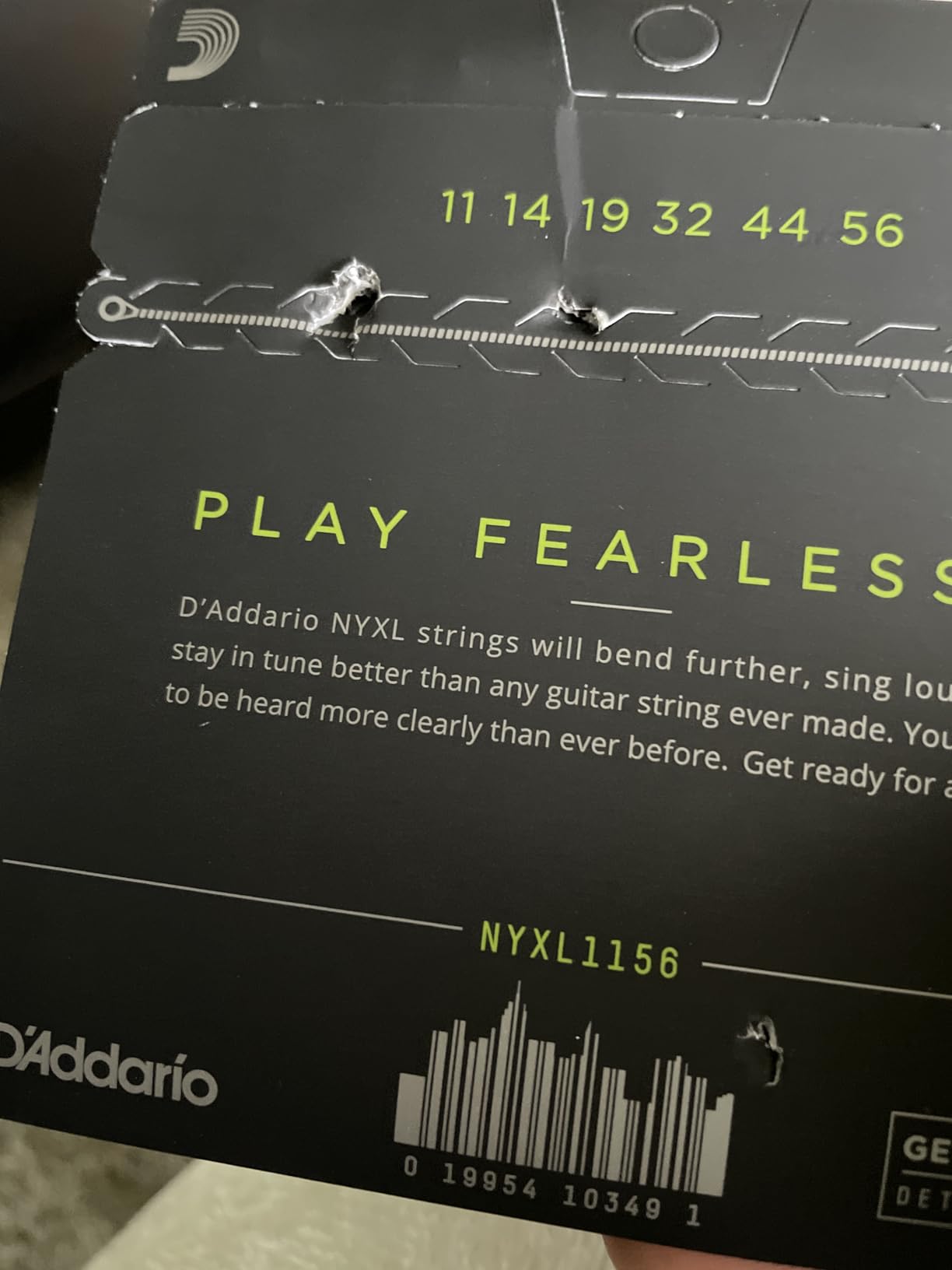 D'Addario NYXL1156 Electric Guitar Strings, 11-56 | NYXL electric guitar strings deliver enhanced tuning stability, greater strength, dynamic range, and bright tone customer photo 1