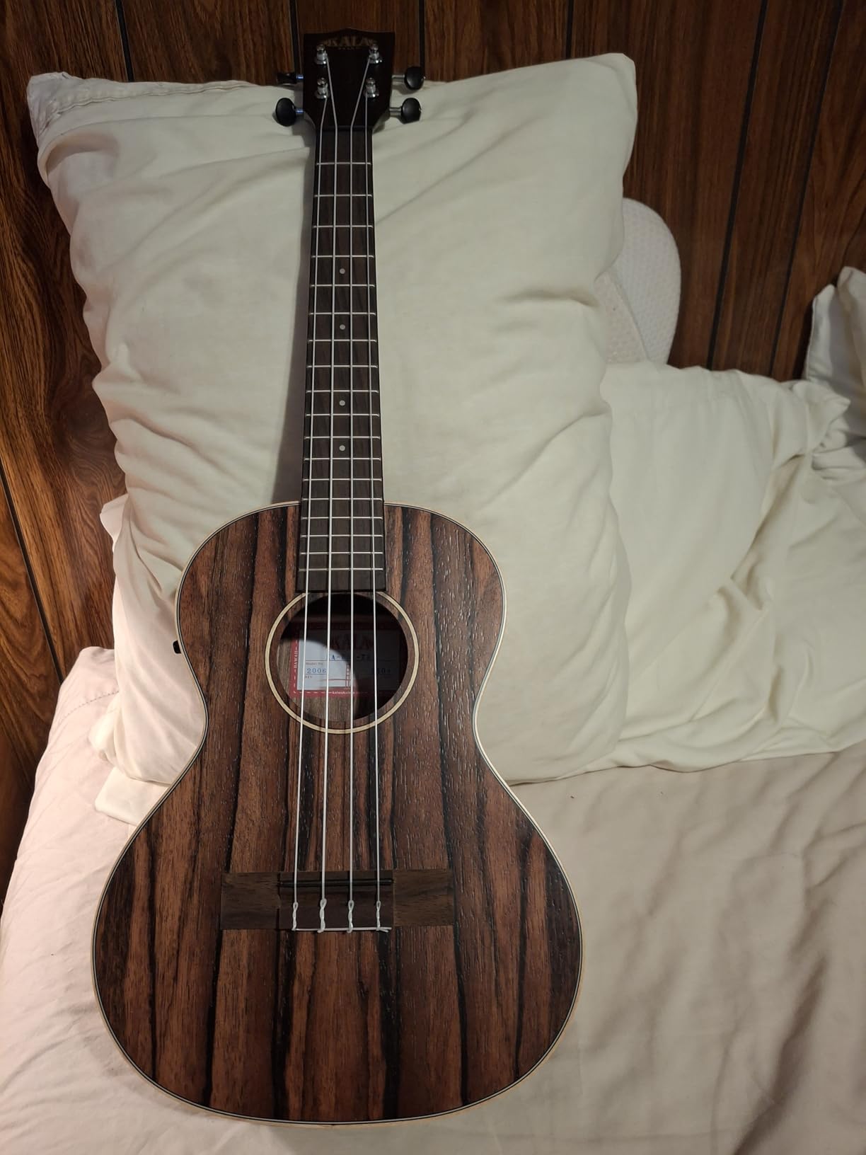 Kala KA-EBY-TE Striped Ebony Tenor Acoustic-Electric Ukulele customer photo 1