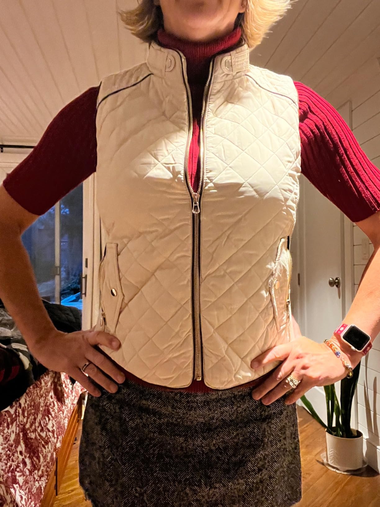 NE PEOPLE Womens Lightweight Quilted Padding Zip Up Vest Gilet(S-3XL) customer photo 2