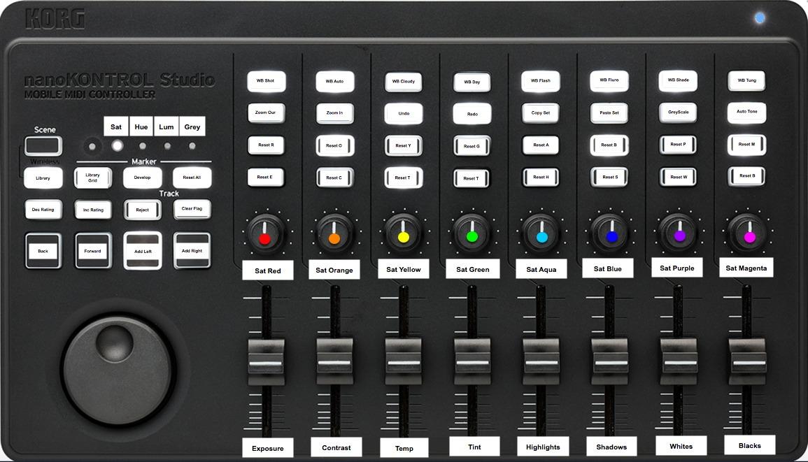 Korg Nanokontrol Studio Bluetooth/USB MIDI Control Surface w/ 8 Faders customer photo 1