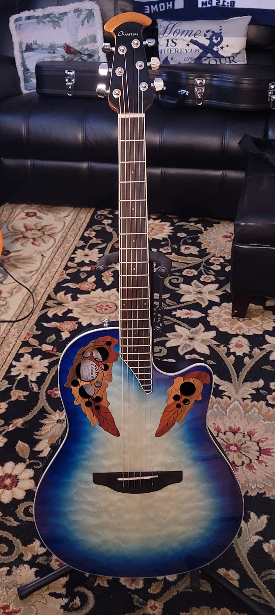 Ovation CE48P-RG Celebrity Elite Exotic CE48P Super Shallow Depth, Super Shallow Body, Regal to Natural Quilted customer photo 1
