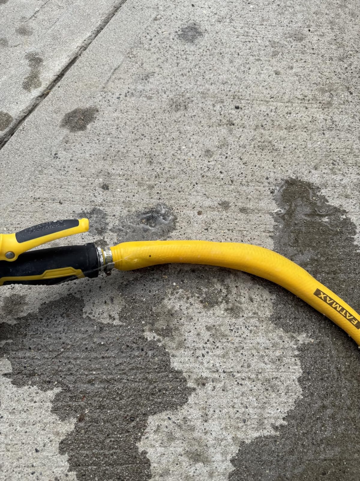 Stanley FATMAX Professional Grade Garden Hose, 50 Feet x 5/8 Inch, Yellow, 500 PSI customer photo 1