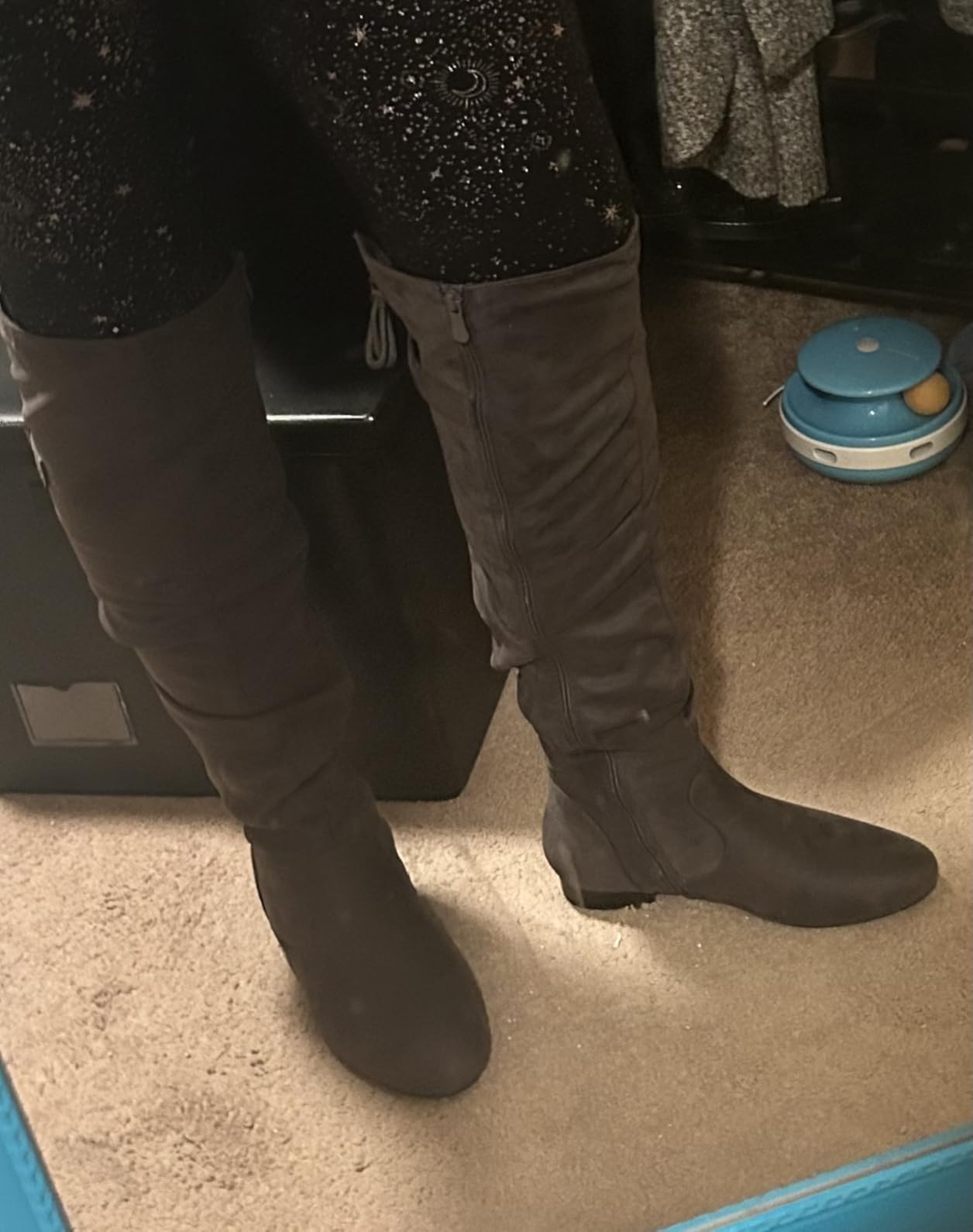 DREAM PAIRS Women's Over The Knee Flats Slouch Thigh Boots customer photo 2