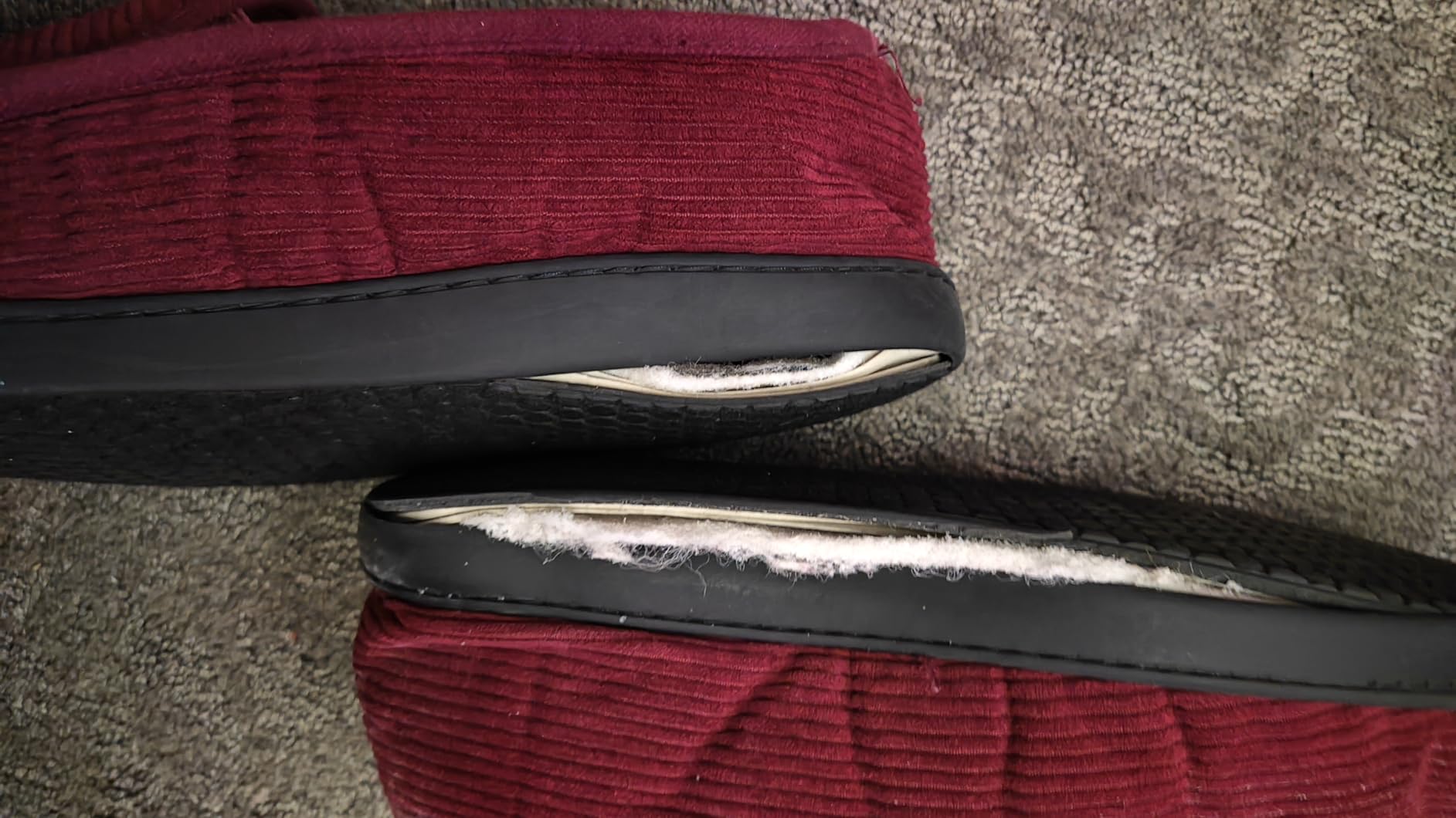 isotoner Men's Slip-on Indoor/Outdoor Microsuede Memory Foam Comfort Moccasin Slippers customer photo 2
