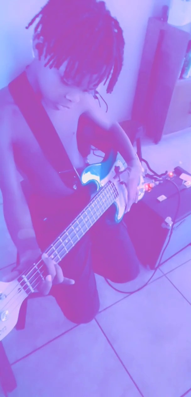 Left Handed Electric Bass Guitar, Small Scale 36 Inch Children's Mini Sized 36 in Full Length, Color: Blue customer photo 1