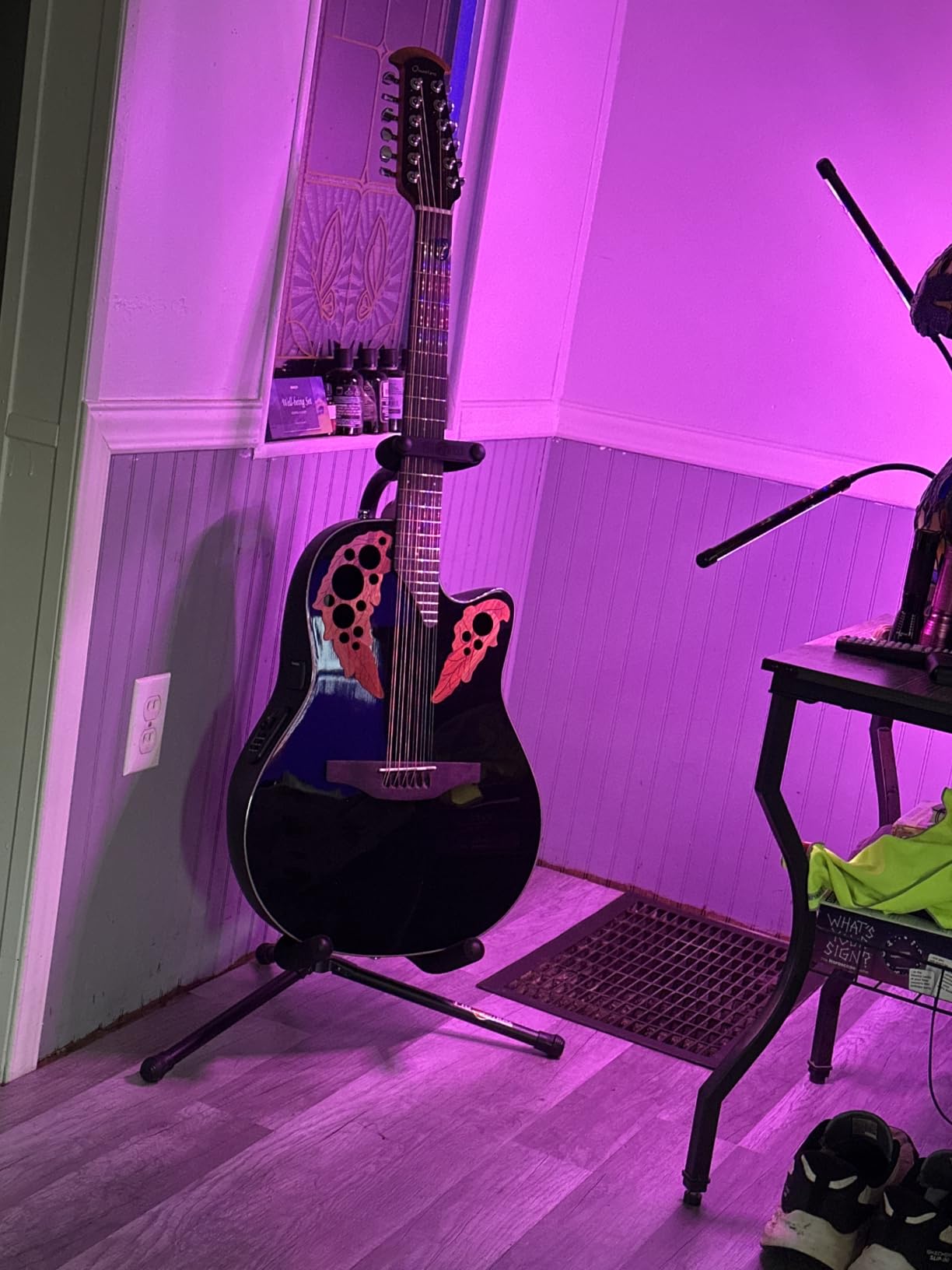 Ovation Celebrity Collection 12-String Acoustic-Electric Guitar, Right, Black, Mid Depth Body (CE4412-5) customer photo 1