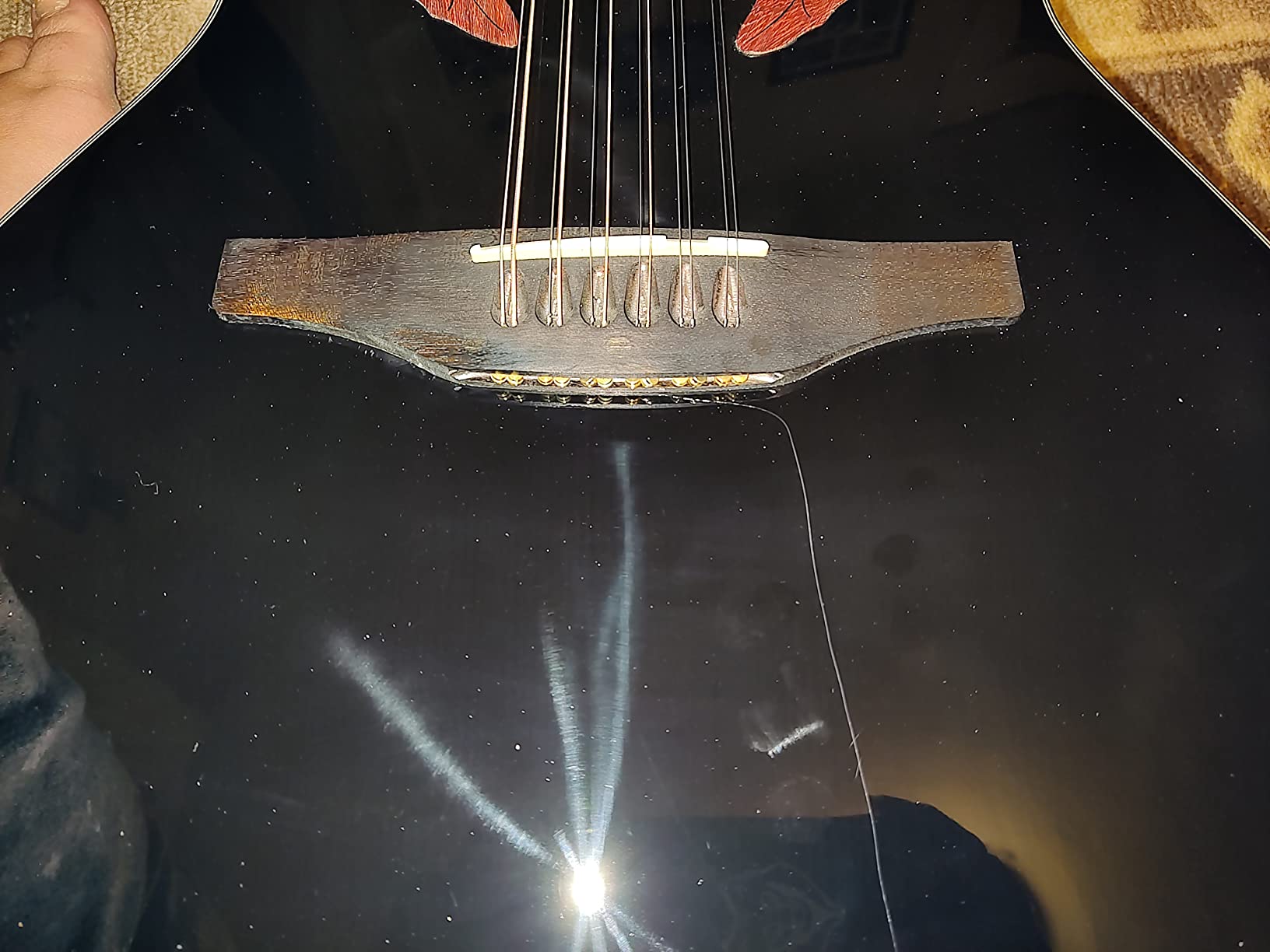 Ovation Celebrity Collection 12-String Acoustic-Electric Guitar, Right, Black, Mid Depth Body (CE4412-5) customer photo 2