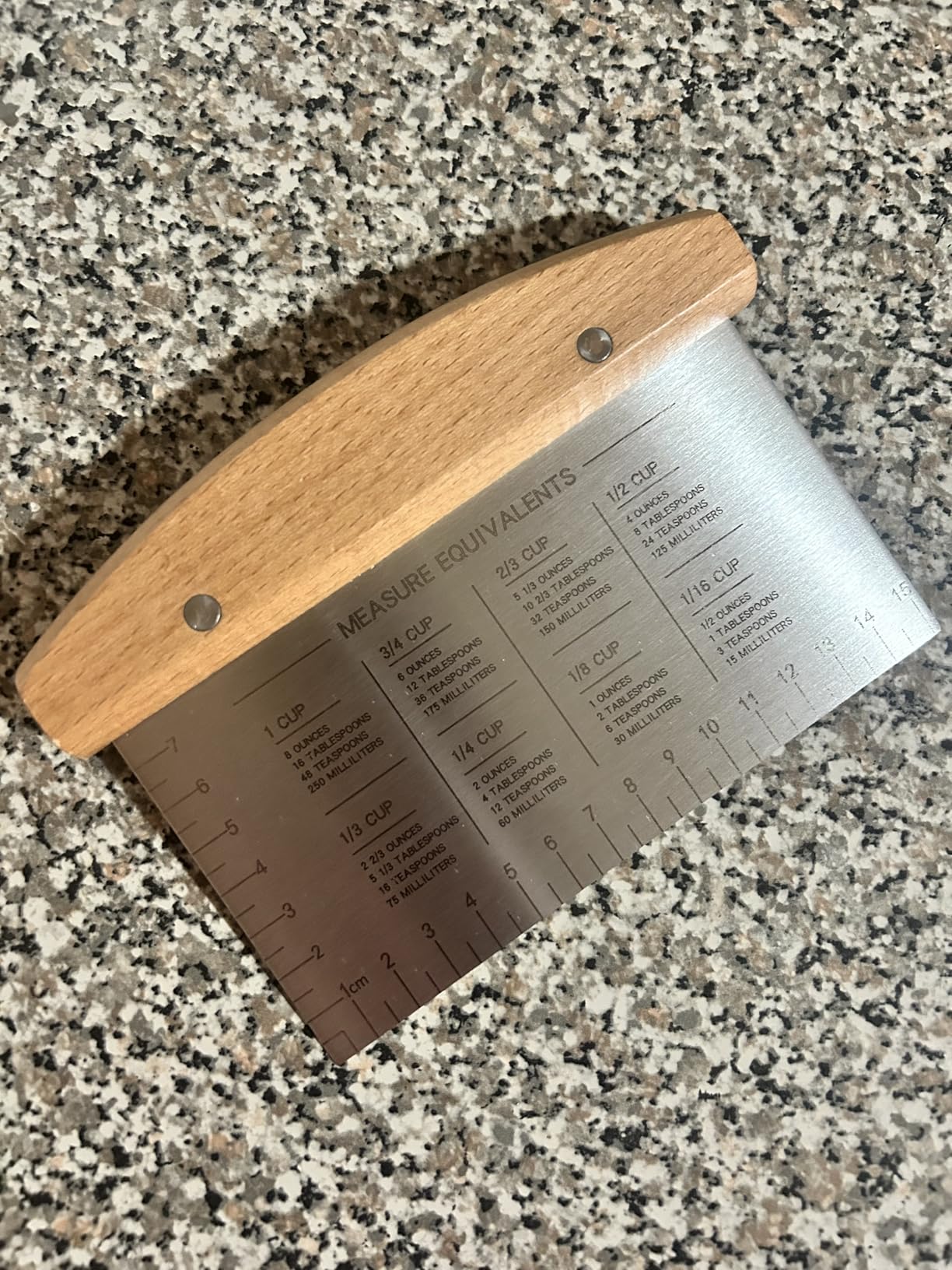 Stainless Steel Metal Griddle Scraper Chopper - Great as Dough Cutter for Bread and Pizza Dough - Multipurpose Kitchen Utensil for Flat Top Griddle - Commercial Quality customer photo 1