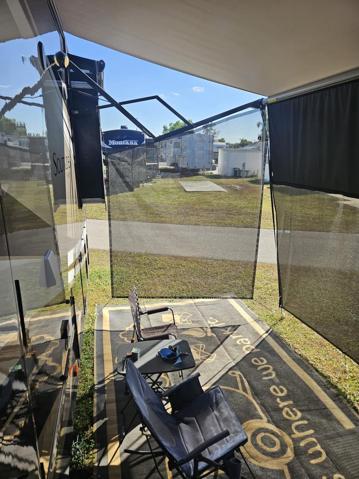 RV Awning Side Sun Shade Screen for Motorhome Camper Trailer Sunshade customer photo 2
