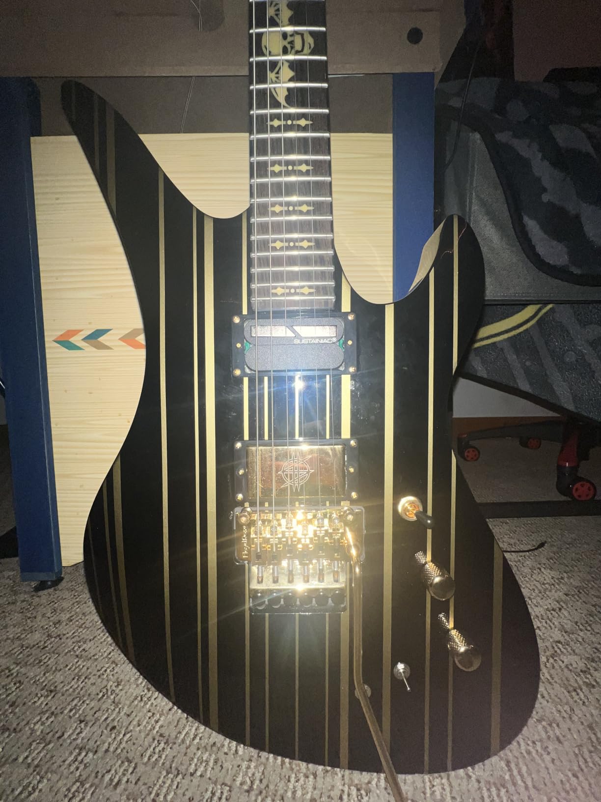 Schecter Synyster Gates Custom-S - Black with Silver Stripes customer photo 1