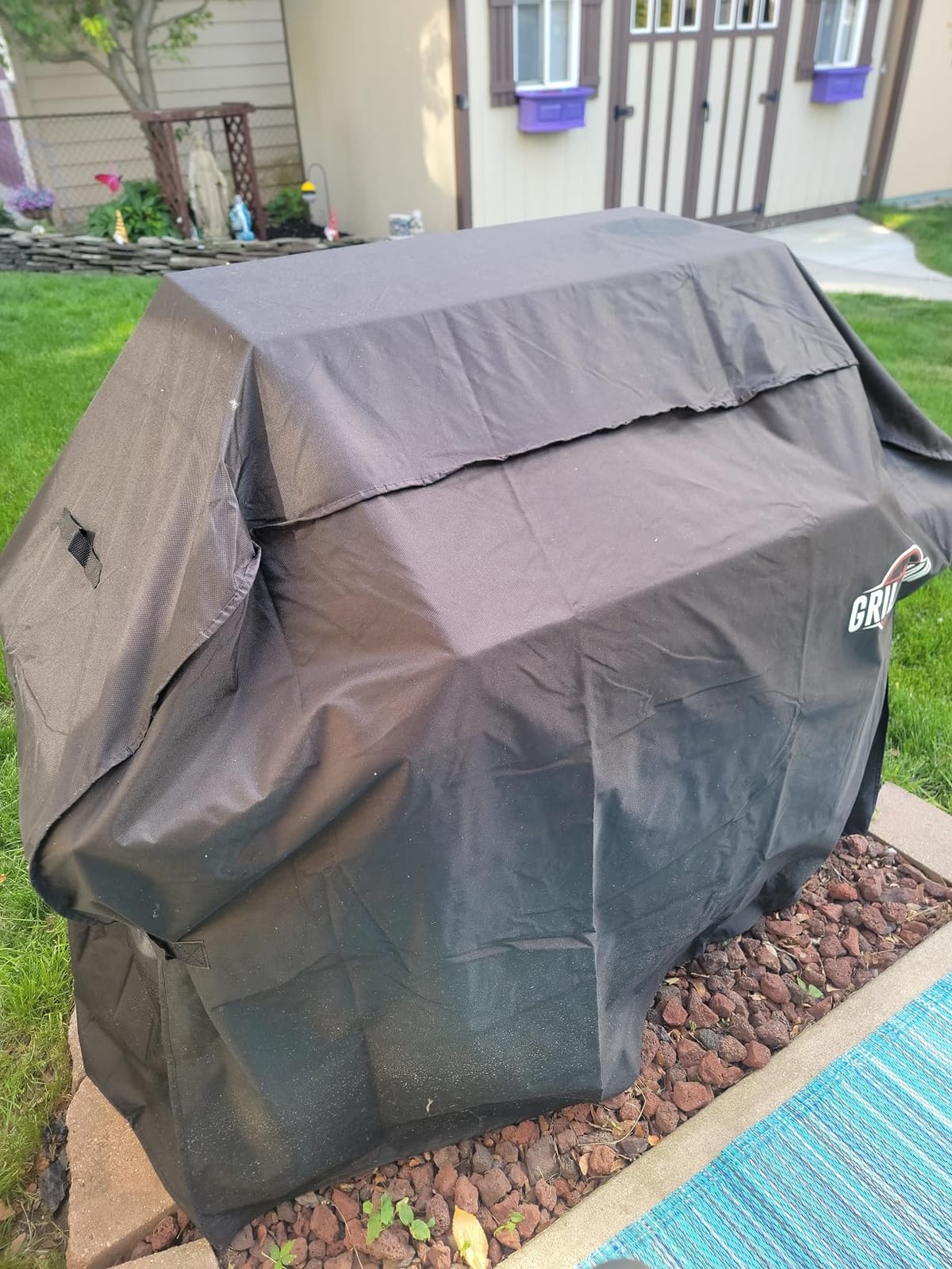 Grillman Waterproof BBQ Grill Cover for Outdoor Grills, 58 Inch, Black customer photo 2