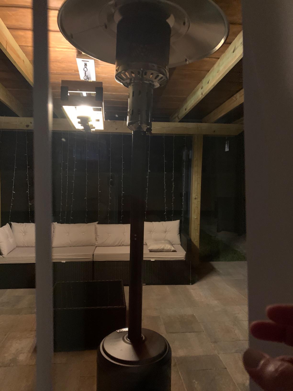 LEGACY HEATING Patio Heater, Outdoor Heater, Mocha customer photo 1