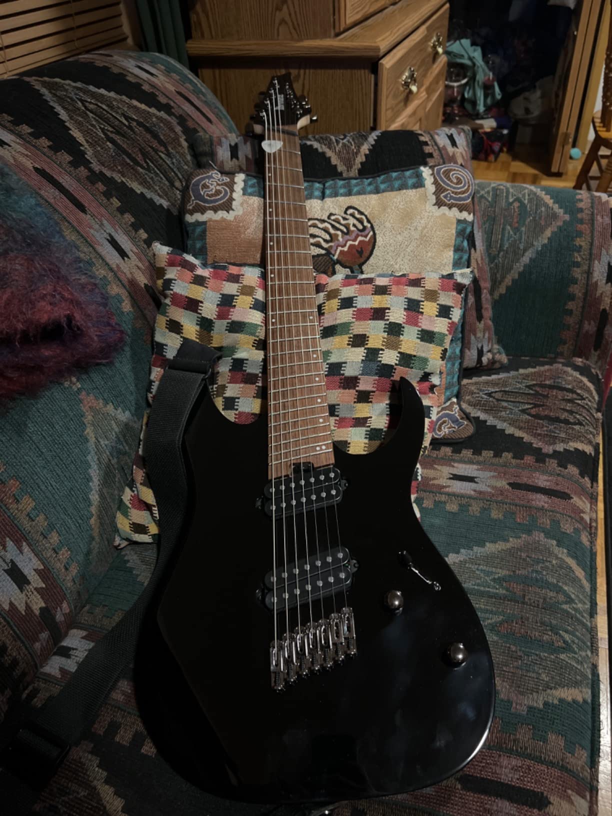 Ibanez RGMS7 Multi-Scale 7-String Electric Guitar - Black customer photo 2
