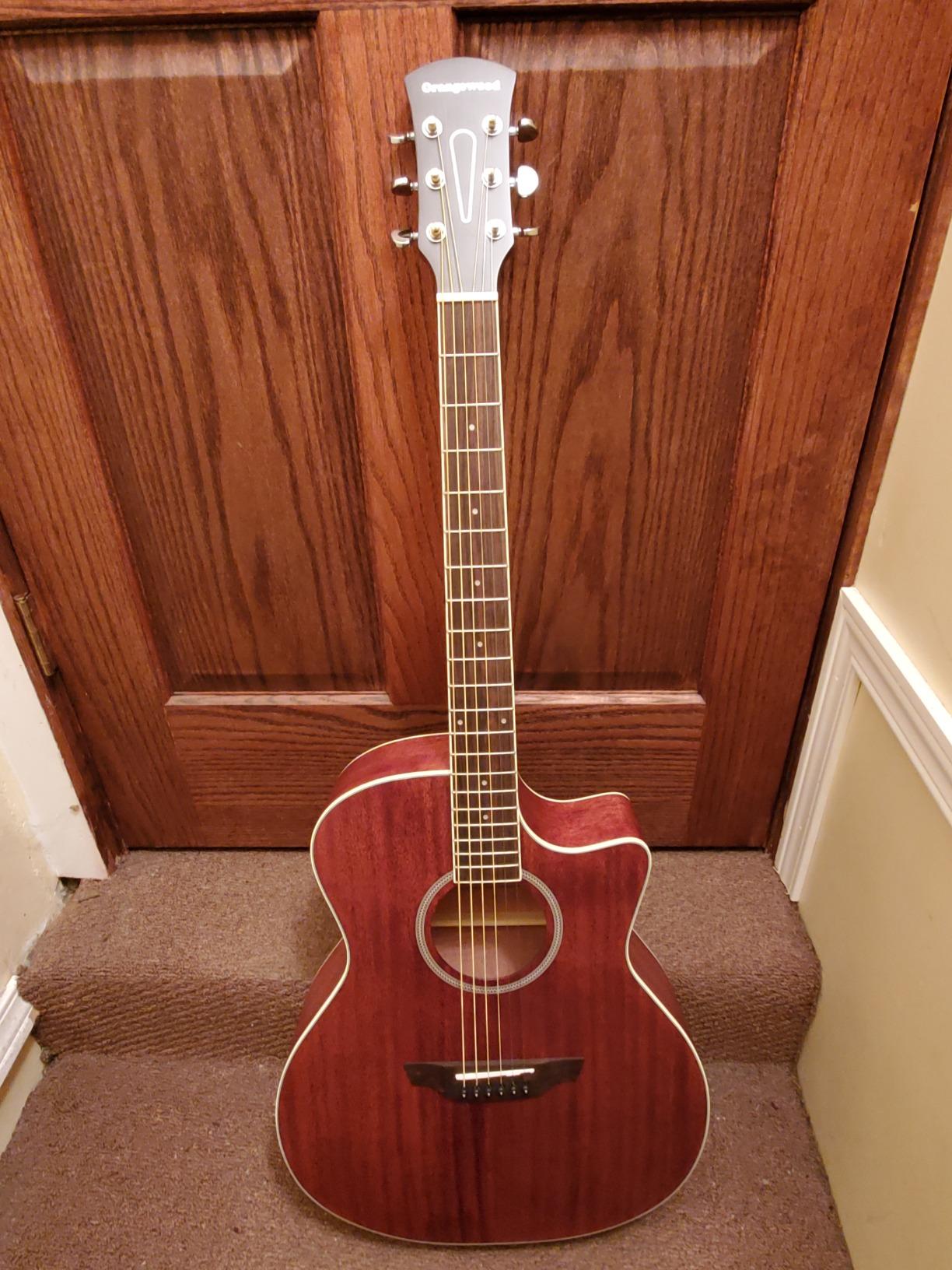 Orangewood Rey Cutaway Style Acoustic Guitar with Mahogany Top customer photo 1
