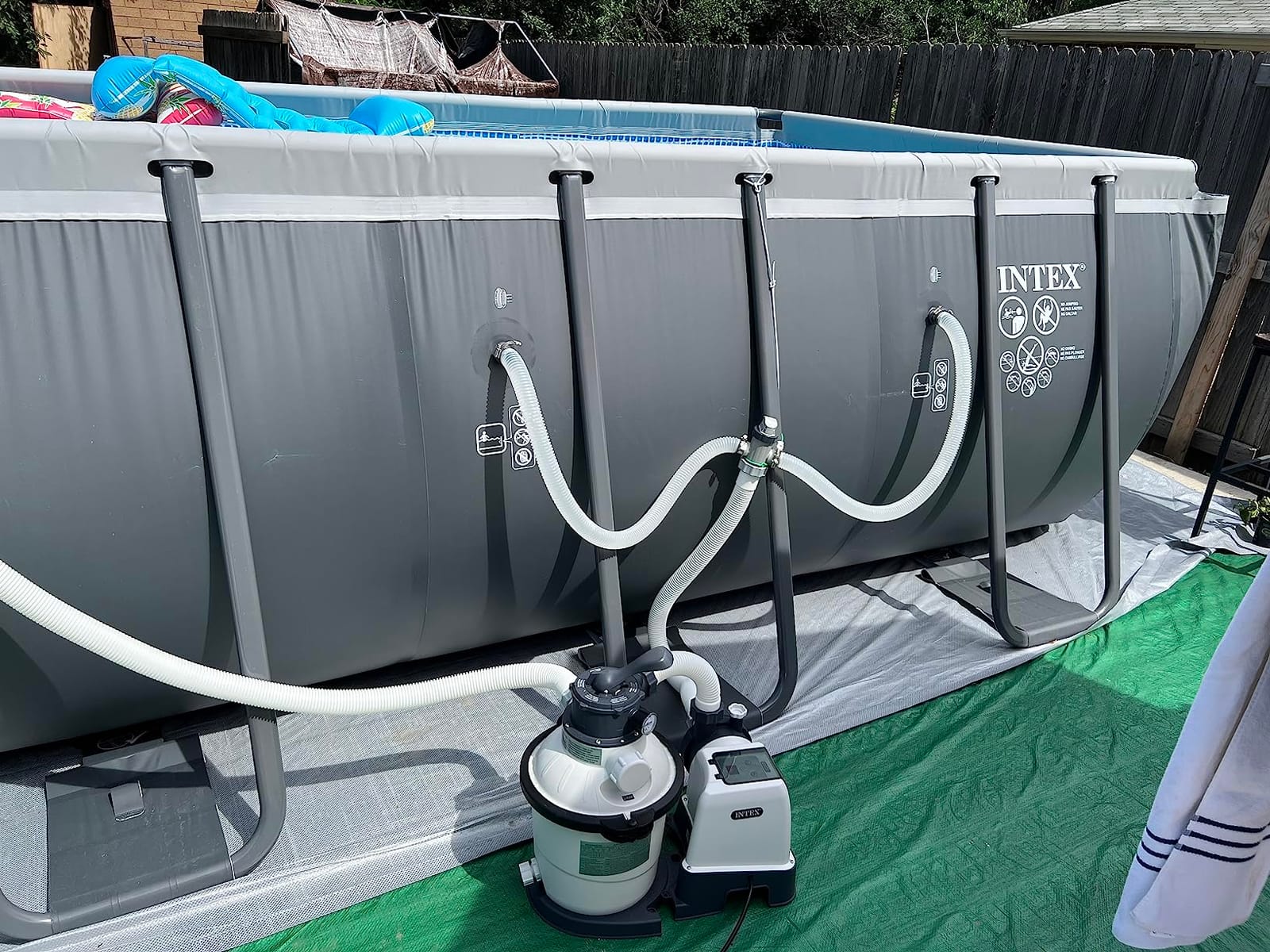 INTEX Ultra XTR 18ft x 9ft x 52in Above Ground Swimming Pool Set w/Pump customer photo 2