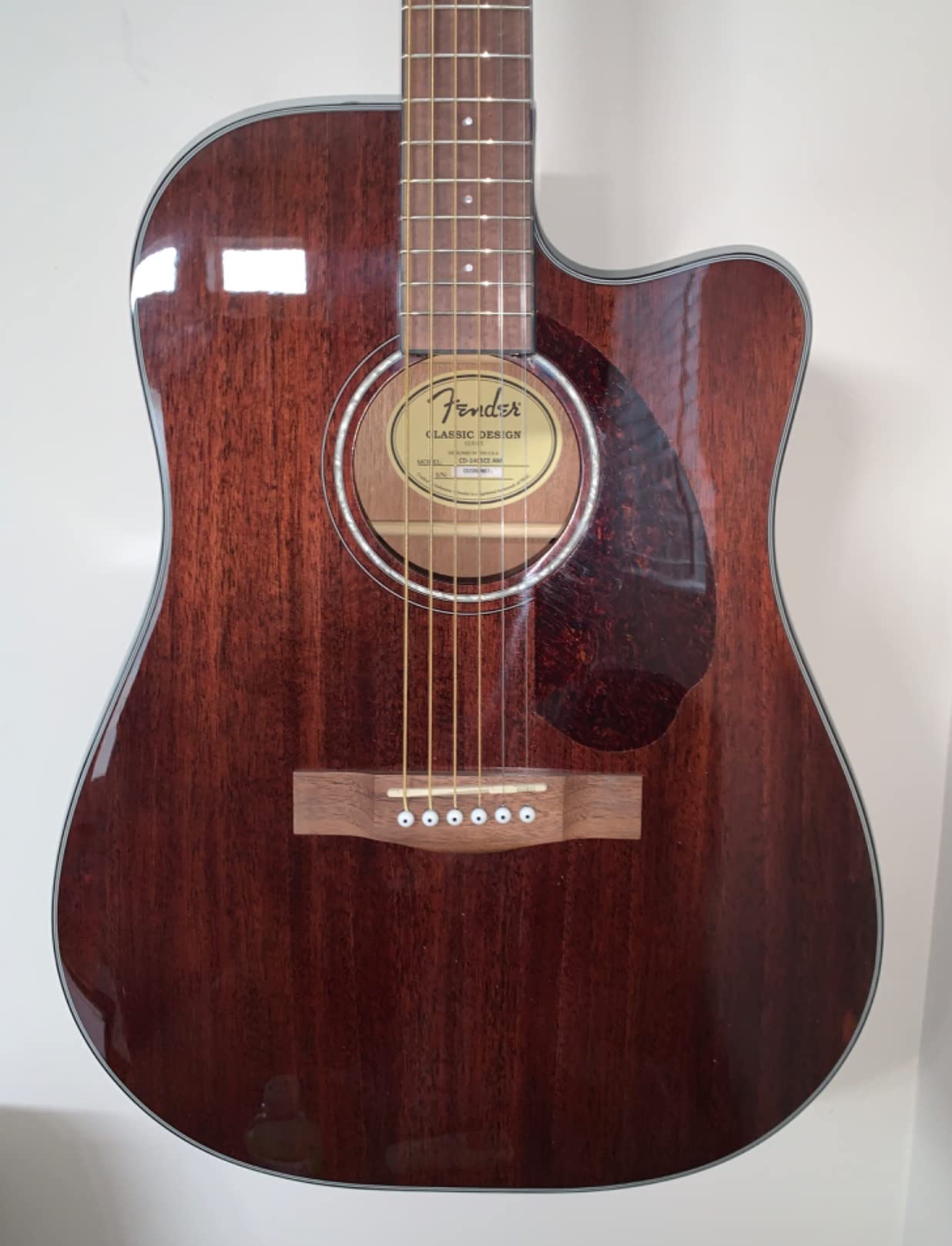 Fender CD-140SCE Dreadnought Cutaway Acoustic Electric Guitar, with 2-Year Warranty, Fishman Pickup and Preamp System, Natural, with Case customer photo 2