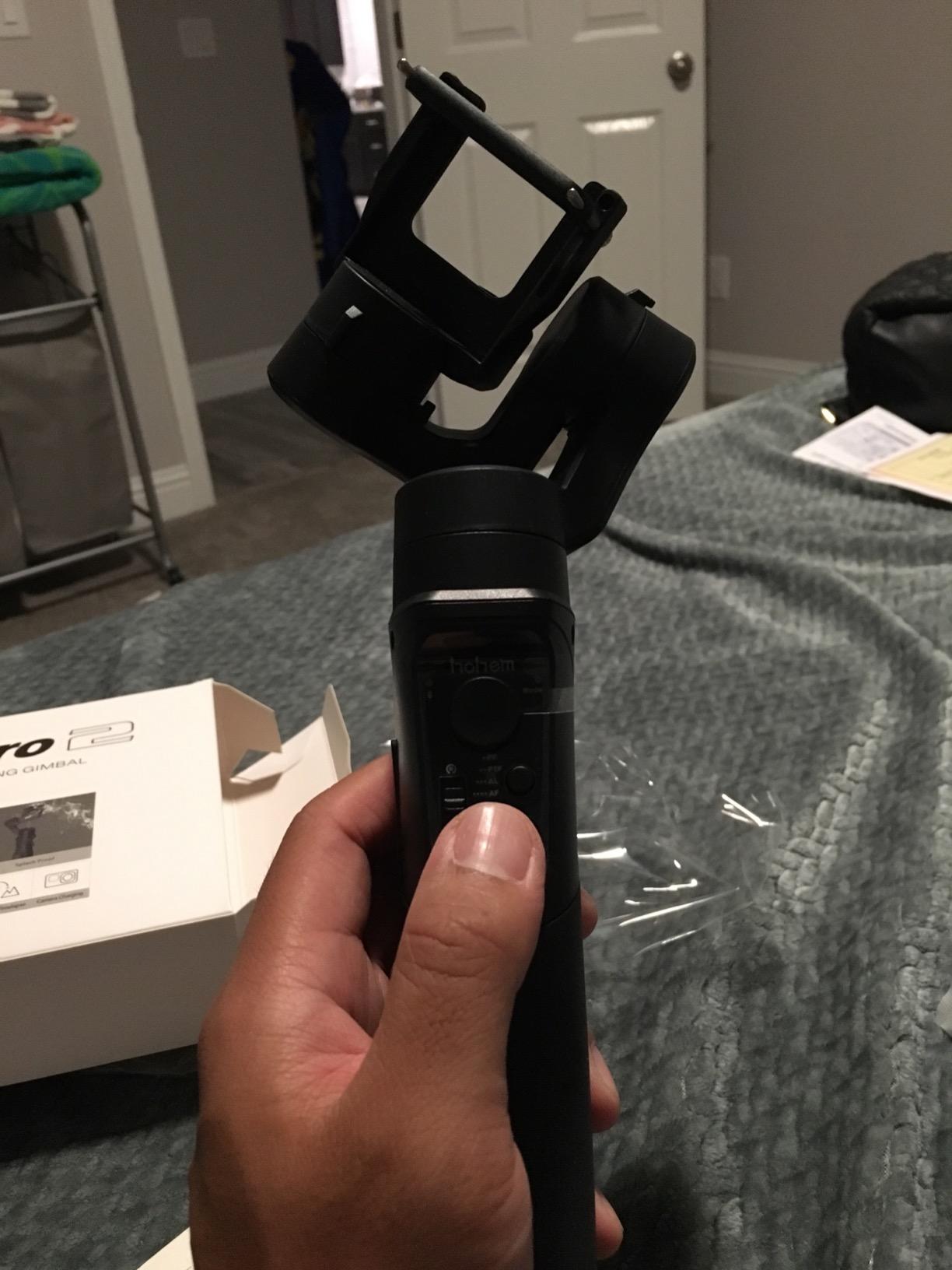 Hohem Action Camera Gimbal 3-Axis Handheld Stabilizer for GoPro Hero 12/11/10/9/8/7/6/5, Gimble Stabilizer for Osmo Action 4/3 Support WiFi Control Inception Sports Mode (iSteady Pro4) customer photo 1