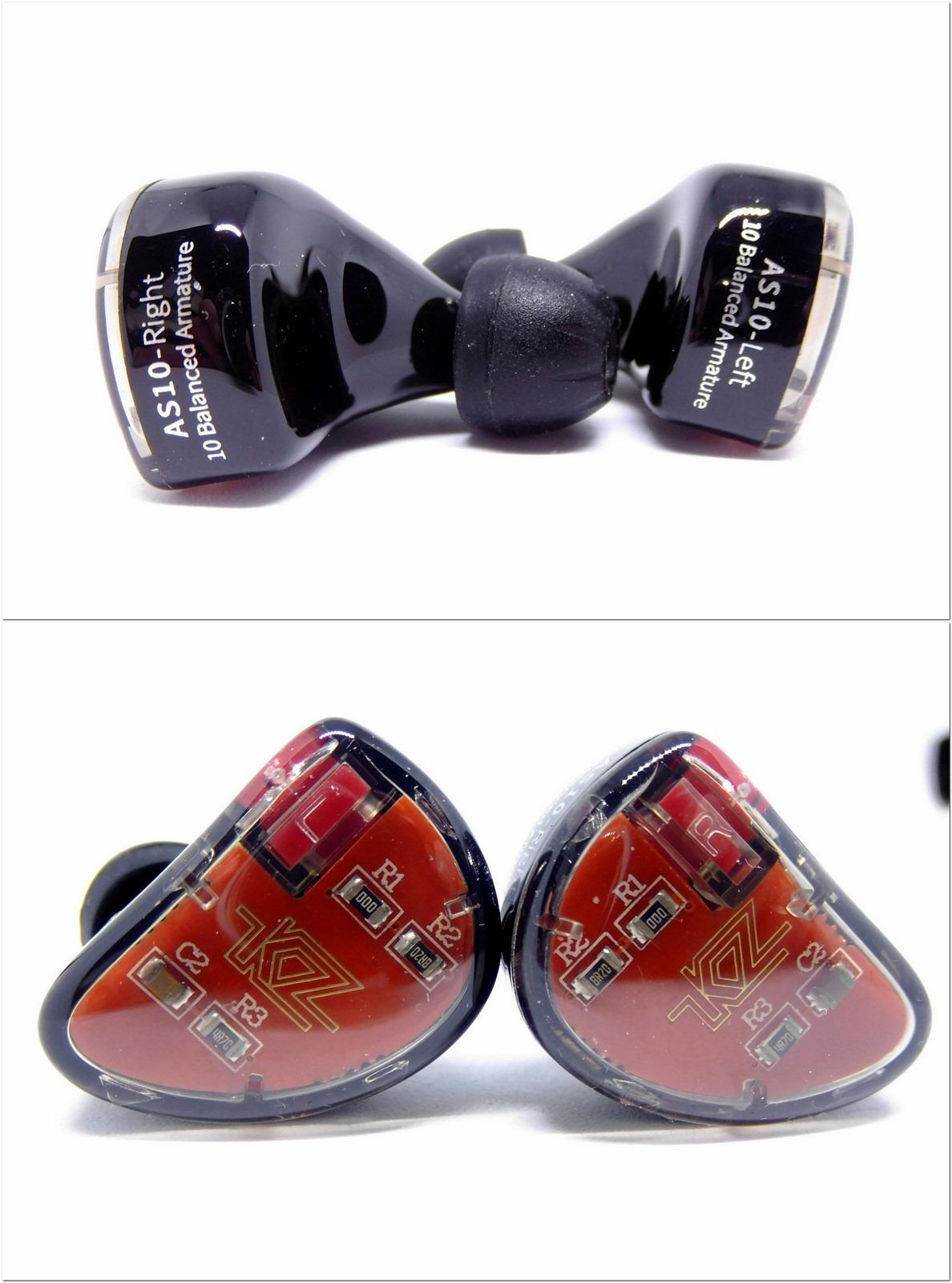KZ AS10 IEM Headphone, 5 Balanced Armature Driver KZ Earbuds Wired Earphone, Stereo HiFi in Ear Monitor Headphone Musician Headset Earphone with Detachable 2 Pin Cable(No Microphone, Black) customer photo 1