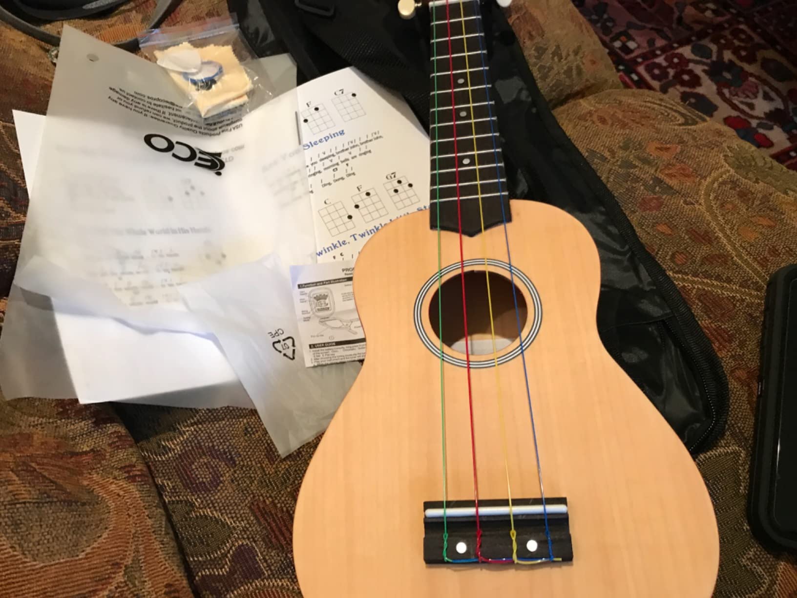 Soprano Ukulele Beginner Kit 21 Inch with Free Online Lesson Fast to Learn customer photo 1