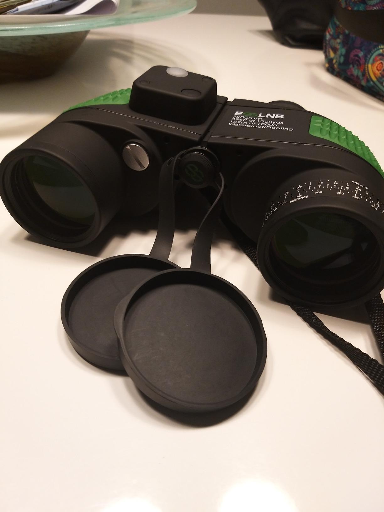 ESSLNB 7x50 Marine Binoculars, IPX7 Waterproof with Compass & Rangefinder customer photo 1