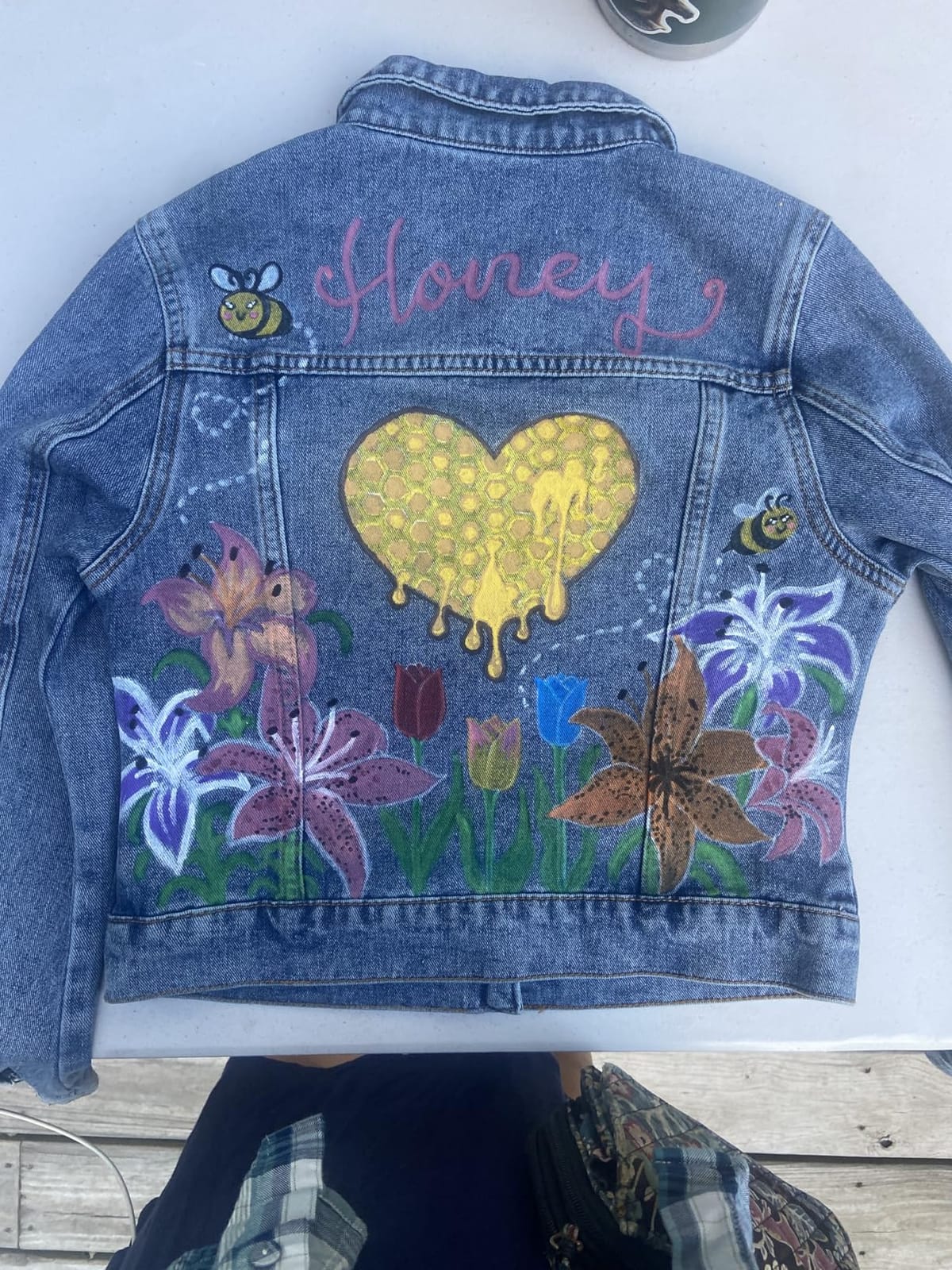 andy & natalie Women's Denim Jackets Cropped Long Sleeve Basic Button Down Crop Jean Shacket with Pockets customer photo 2