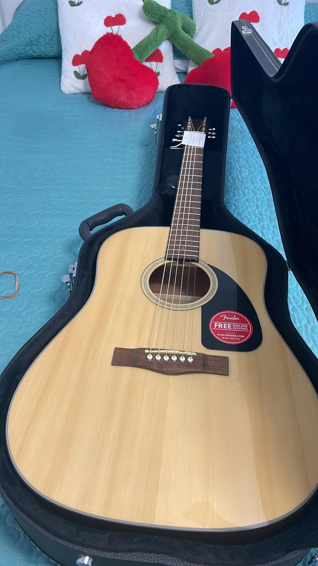 Fender CD-60 Dreadnought V3 Acoustic Guitar, with 2-Year Warranty, Sunburst, with Case customer photo 1