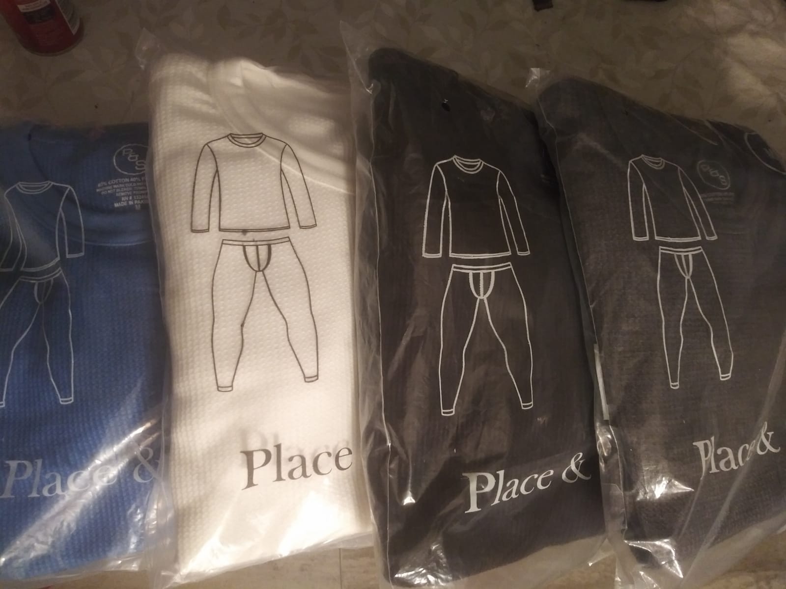Place and Street Men's Cotton Thermal Underwear Set Shirt Pants Long Johns customer photo 2