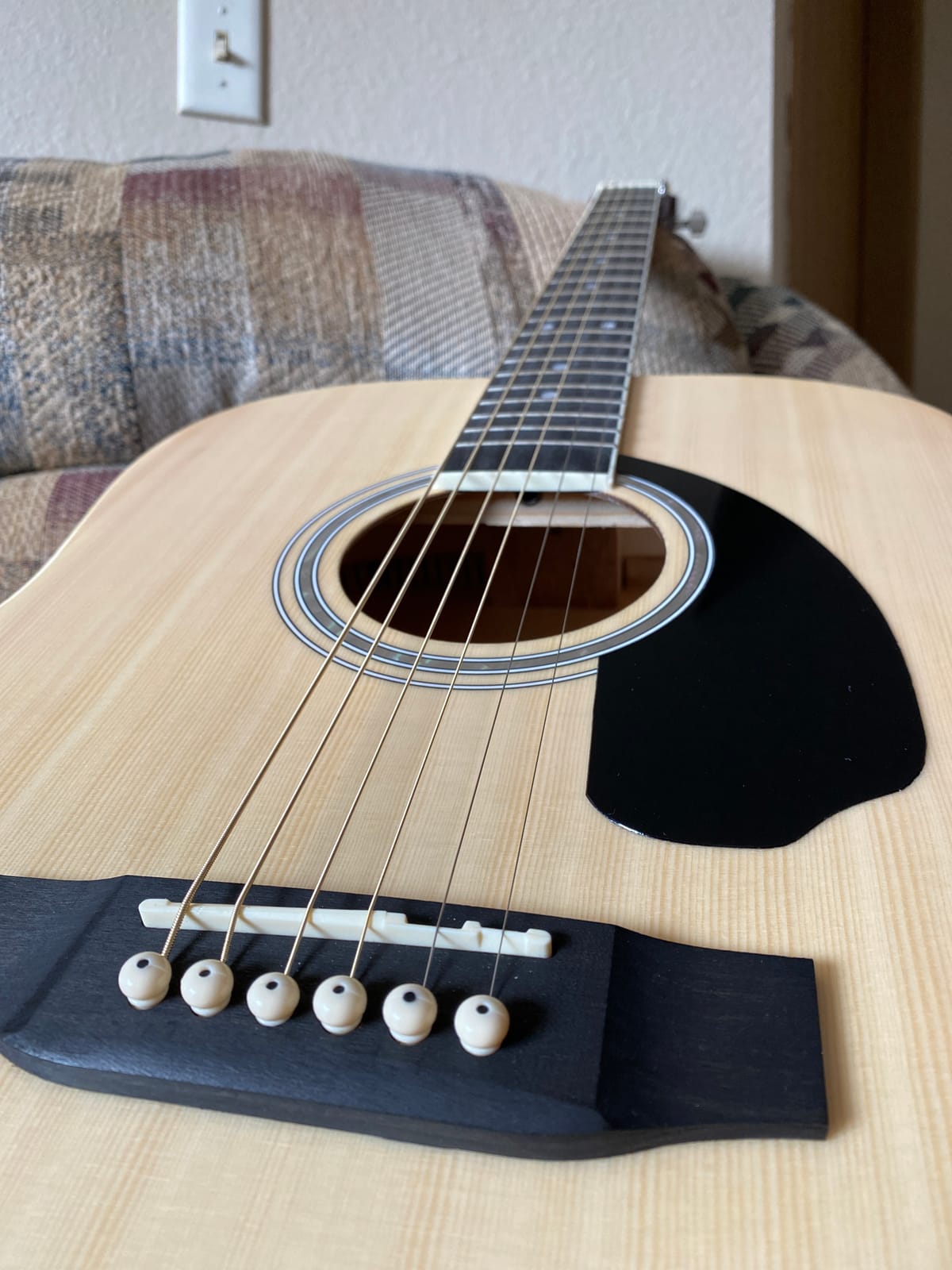 Ashthorpe Full-Size Dreadnought Acoustic-Electric Guitar Bundle - Premium Tonewoods - Brown customer photo 1