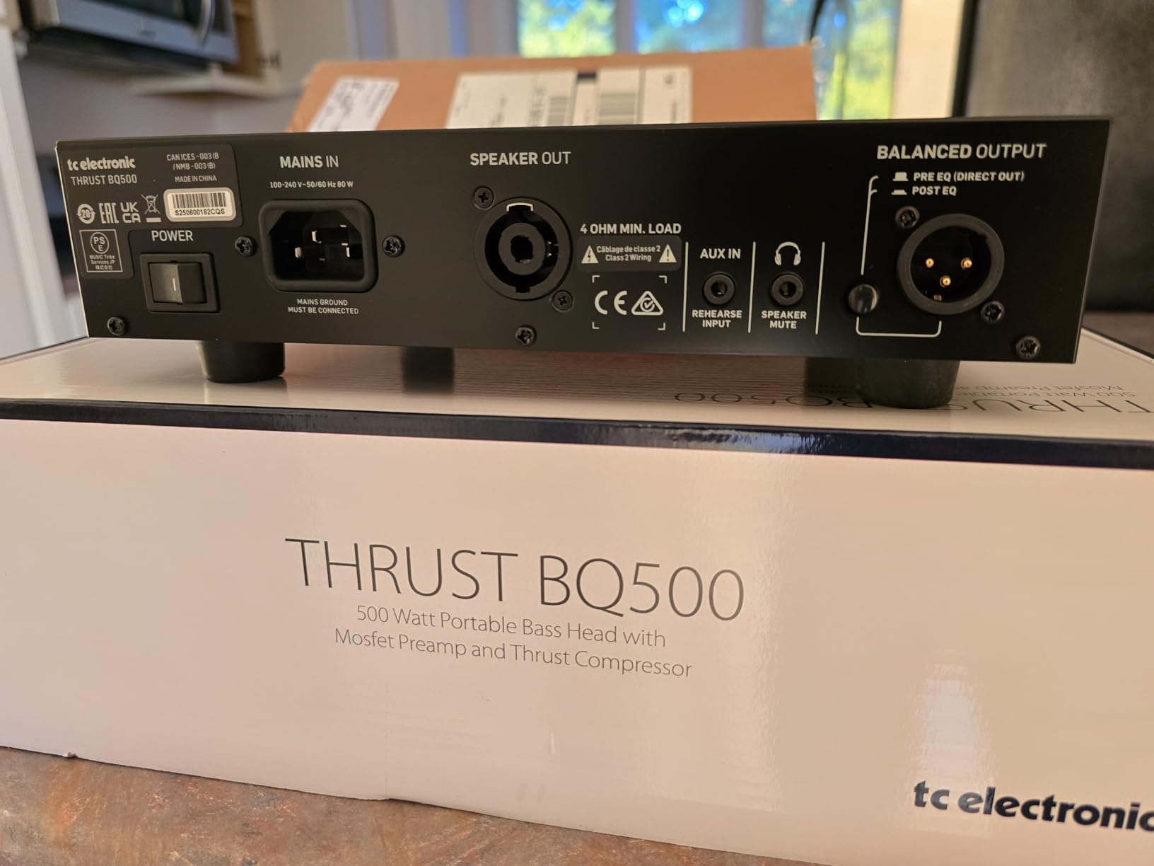 TC Electronic THRUST BQ500 500 Watt Portable Bass Head with Mosfet Preamp and Thrust Compressor customer photo 1