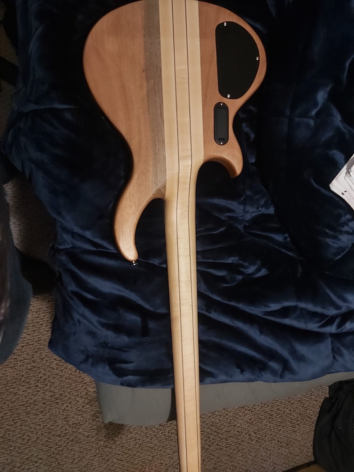 Fretless 5 String Electric Bass Guitar Millettia Laurentii + Okoume body customer photo 2