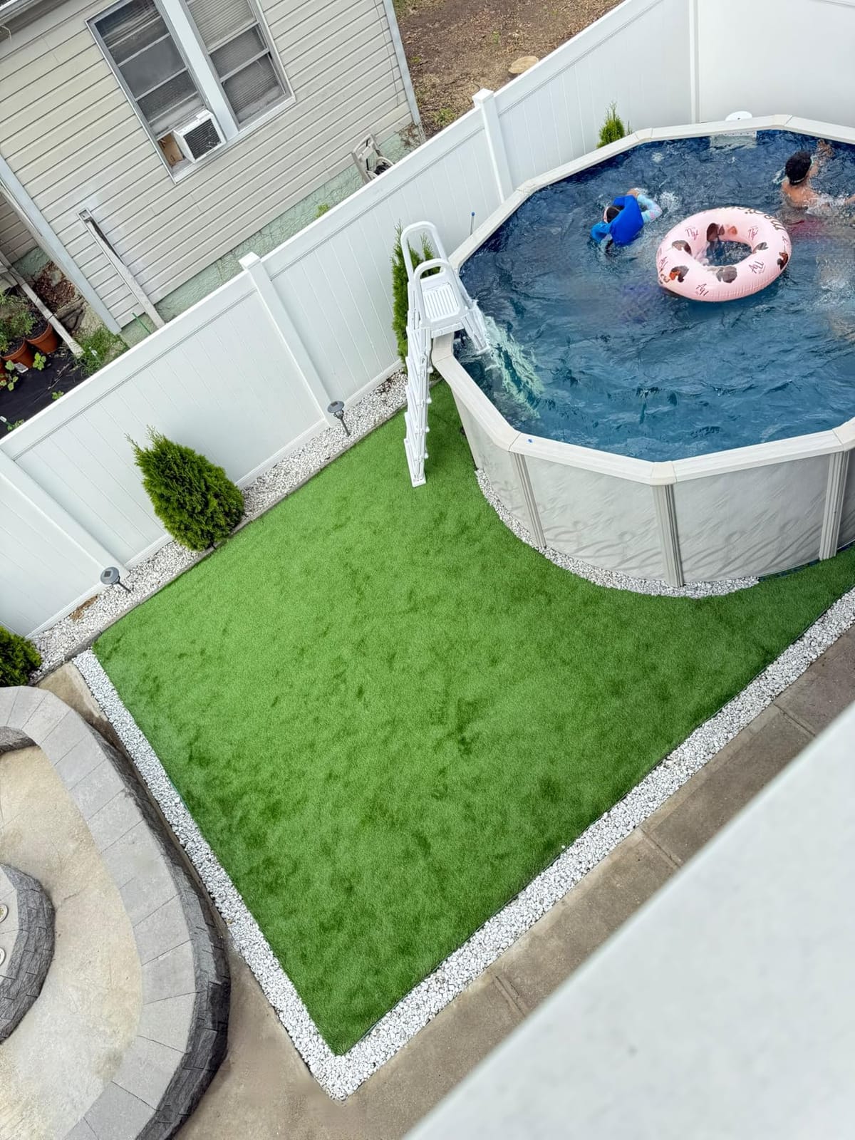 Lake Effect Pools 'Meadows' 15 ft x 30 ft Oval Above Ground Swimming Pool customer photo 2