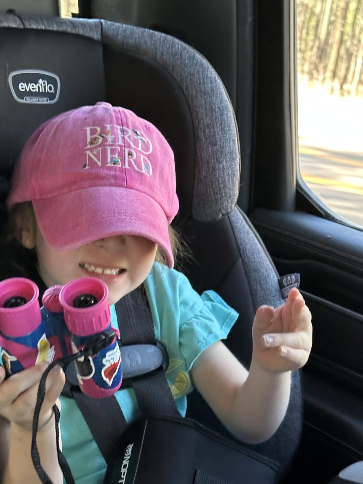 Binoculars for Kids - Vibrant Green Blue - Real Kids Binoculars Ages 4-8 customer photo 1