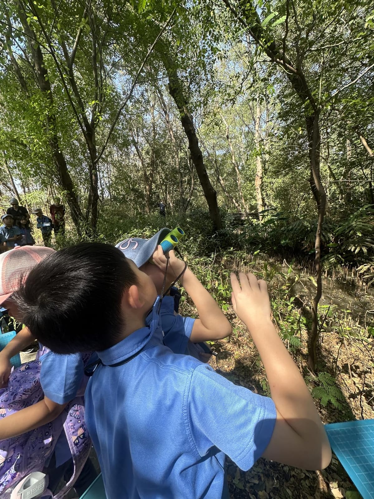 Binoculars for Kids - Vibrant Green Blue - Real Kids Binoculars Ages 4-8 customer photo 2