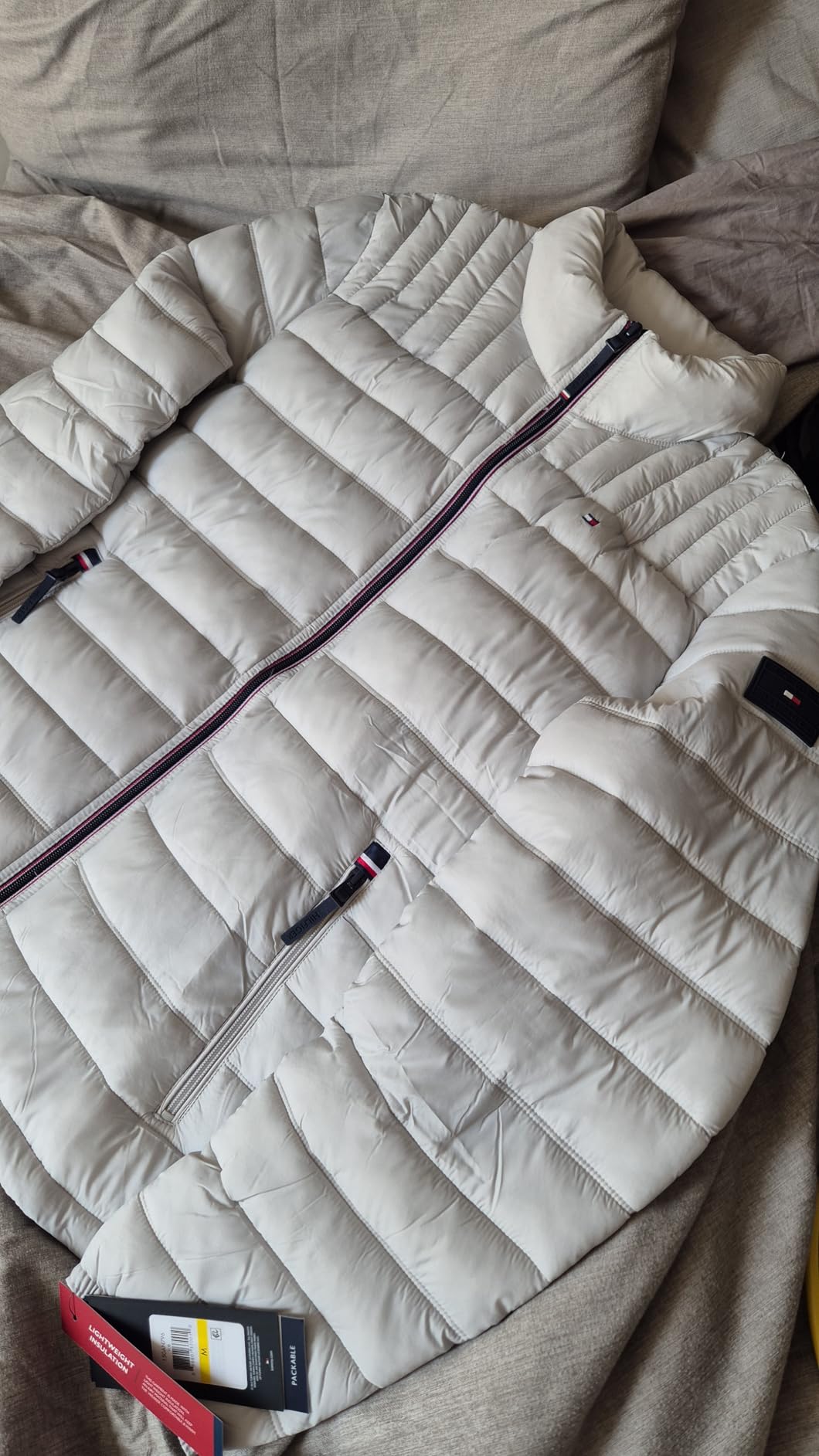 Tommy Hilfiger Mens Embroidered Logo Puffer Jacket customer photo 1