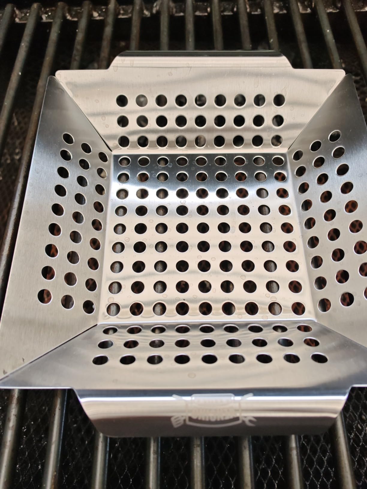 3 Pack Grill Baskets for Outdoor Grill, Heavy Duty Stainless Veggie Pan Set customer photo 1