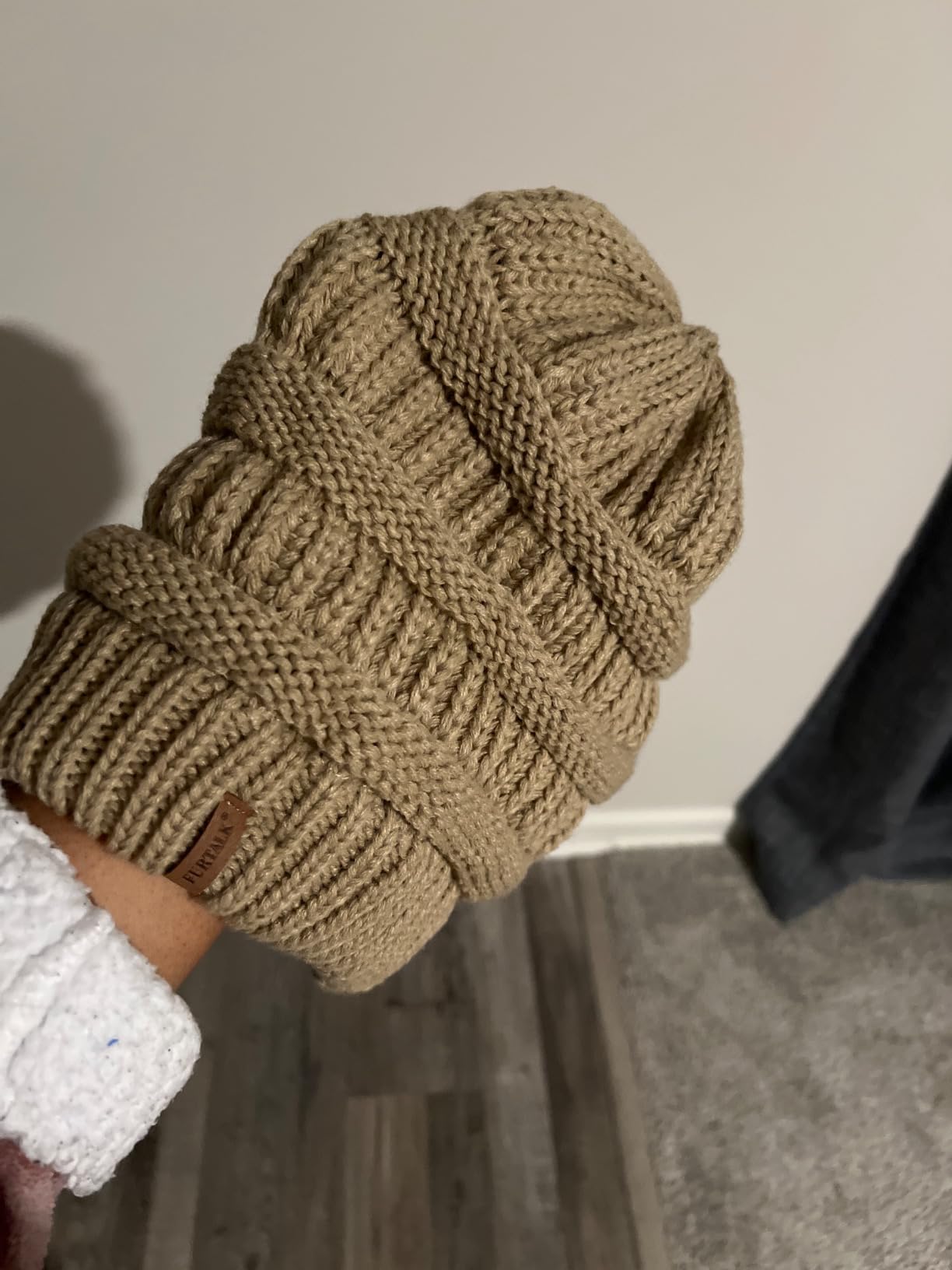 FURTALK Womens Winter Knit Slouchy Beanie Hat Warm Knitted Skull Ski Cap Hats for Women customer photo 1